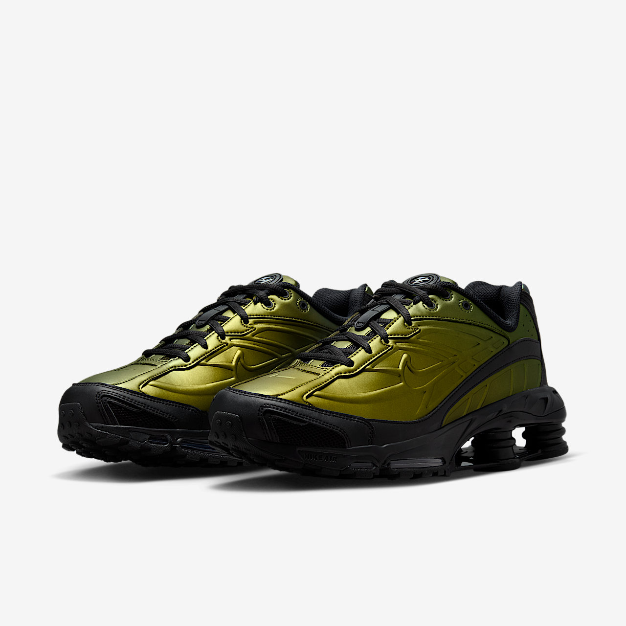 Nike Nike Shox sneaker Zwart/Olive Flak/Metallic Silver/Zwart