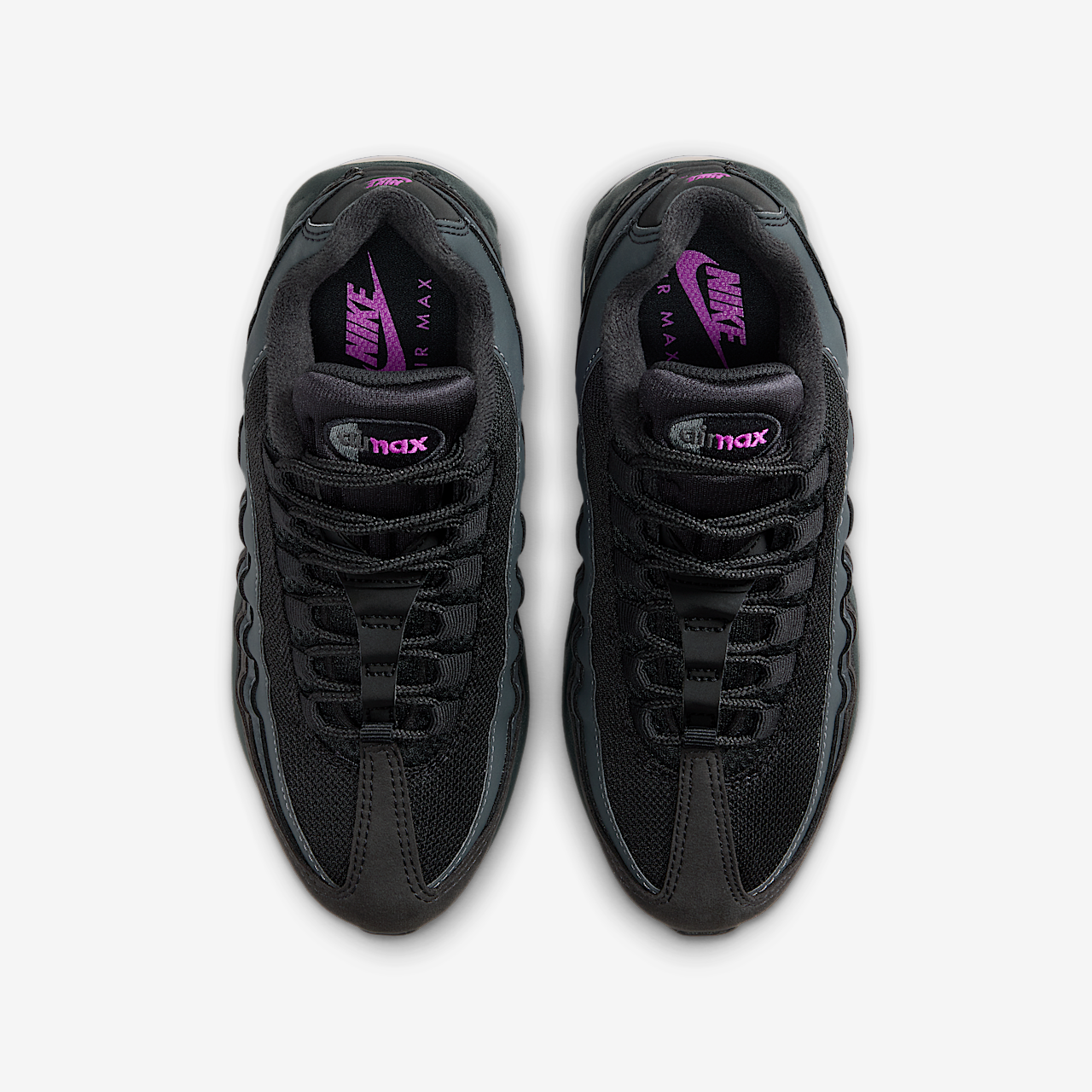 Nike Air Max 95 sneaker Zwart/Off Noir/Smoke Grey/Vivid Purple