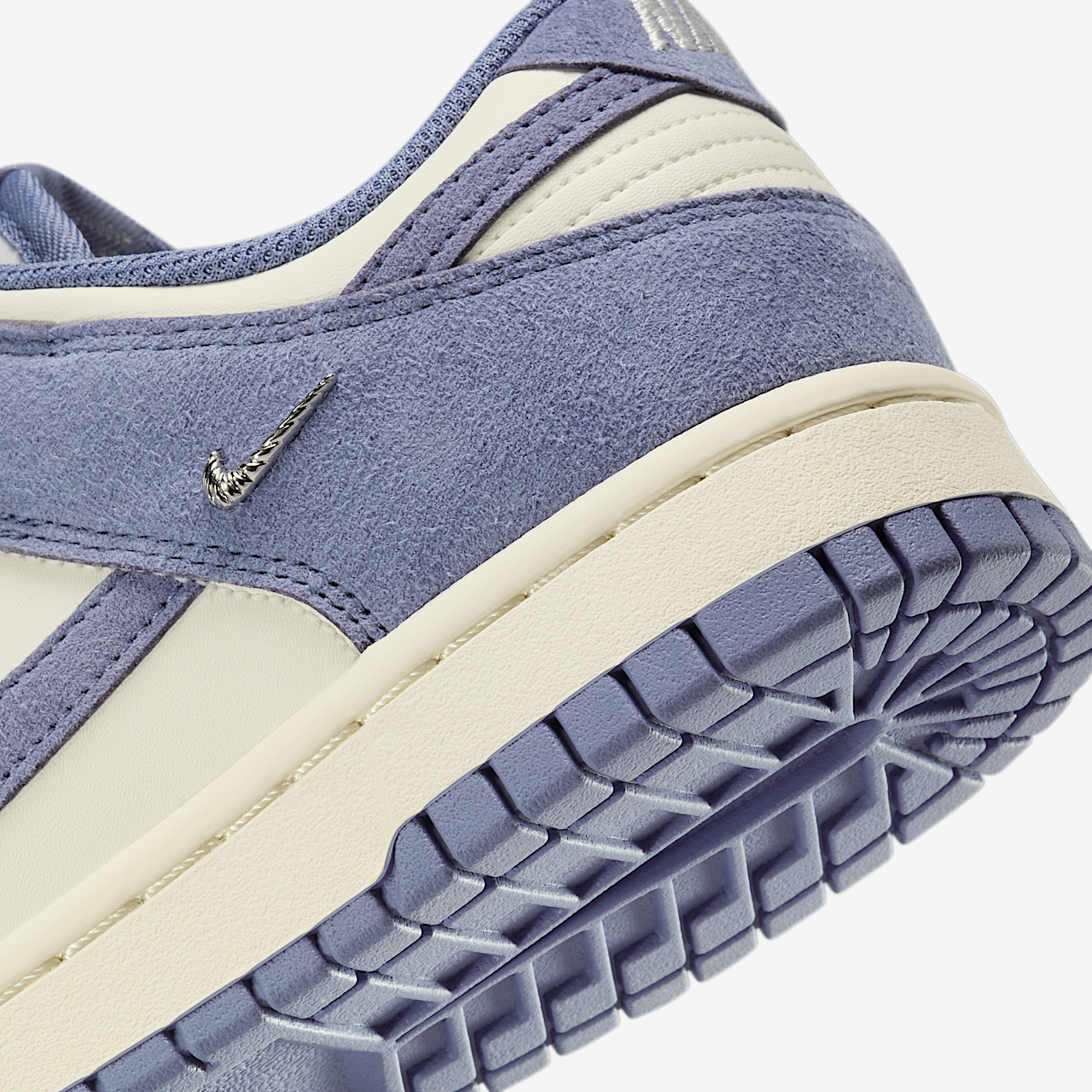 Nike Dunk Low sneaker Sail/Metallic Silver/World Indigo