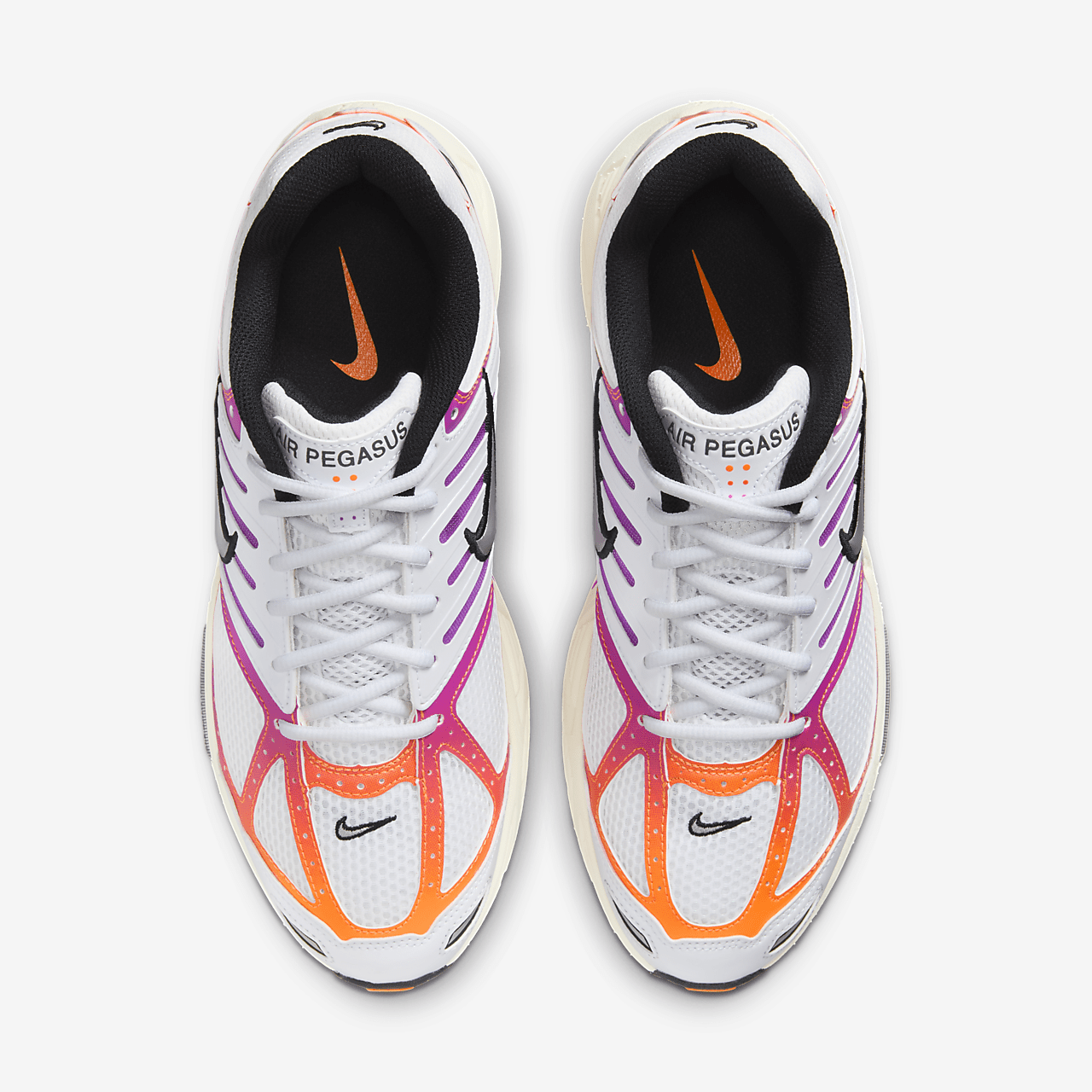 Nike Pegasus sneaker Wit/Total Orange/Hyper Violet/Chrome