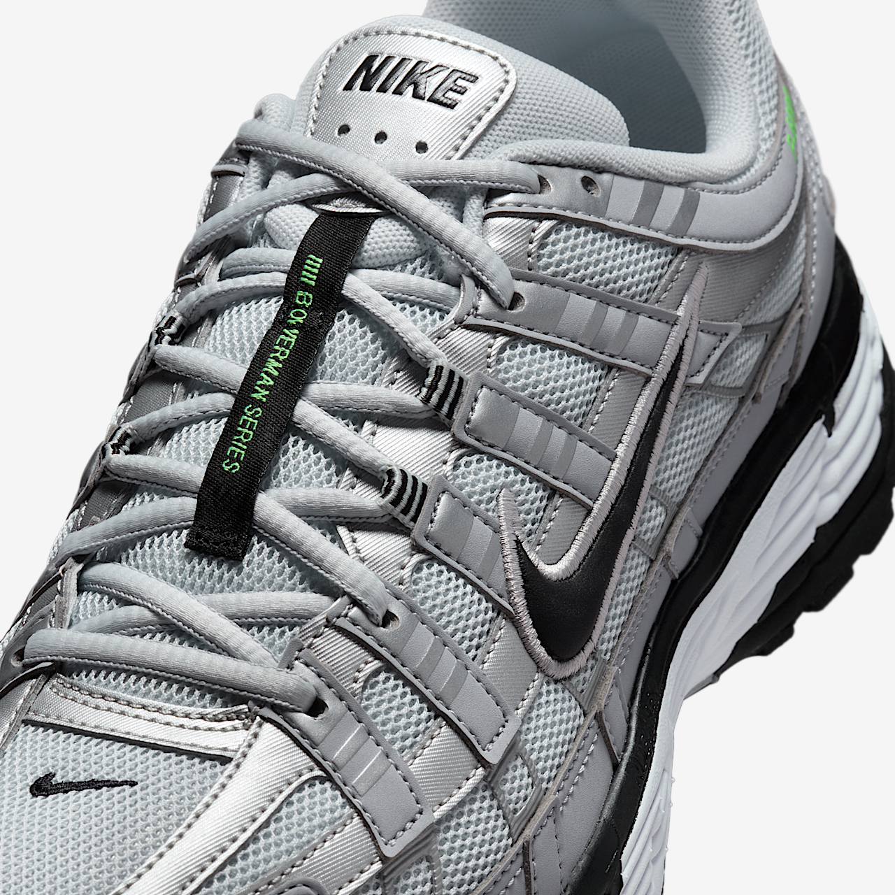 Nike P-6000 sneaker Wolf Grey/Pure Platinum/Metallic Silver/Zwart