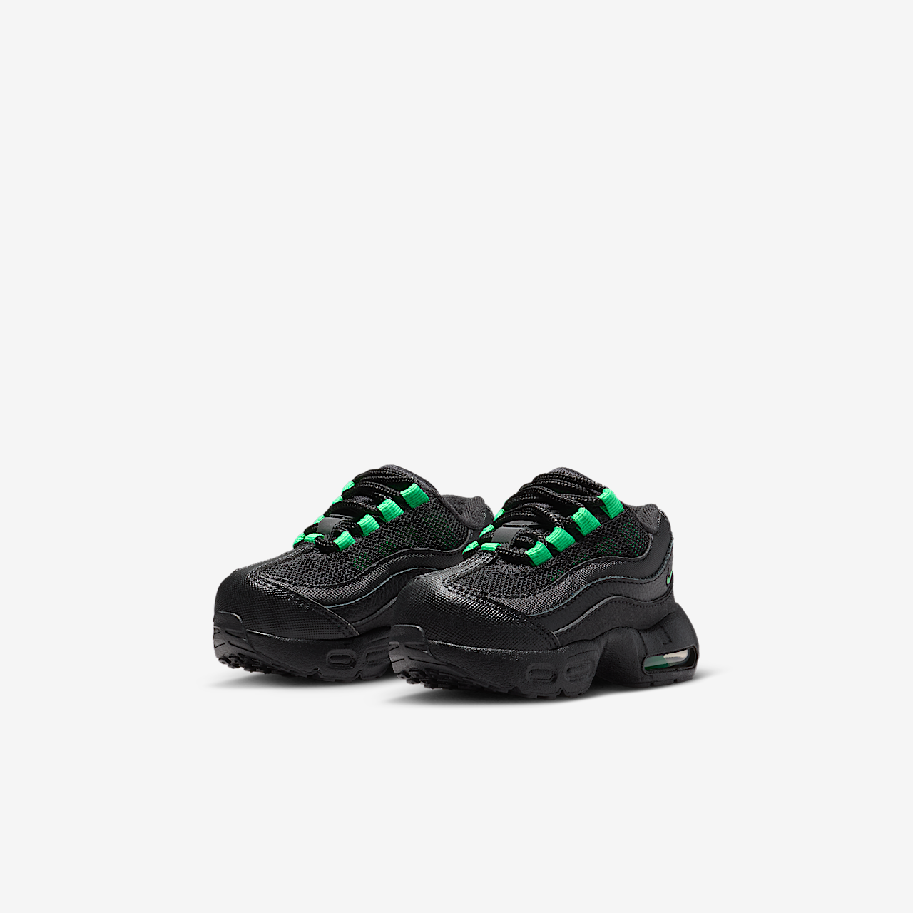 Nike Air Max 95 sneaker Zwart/Zwart/Pearl Grey/Green Shock