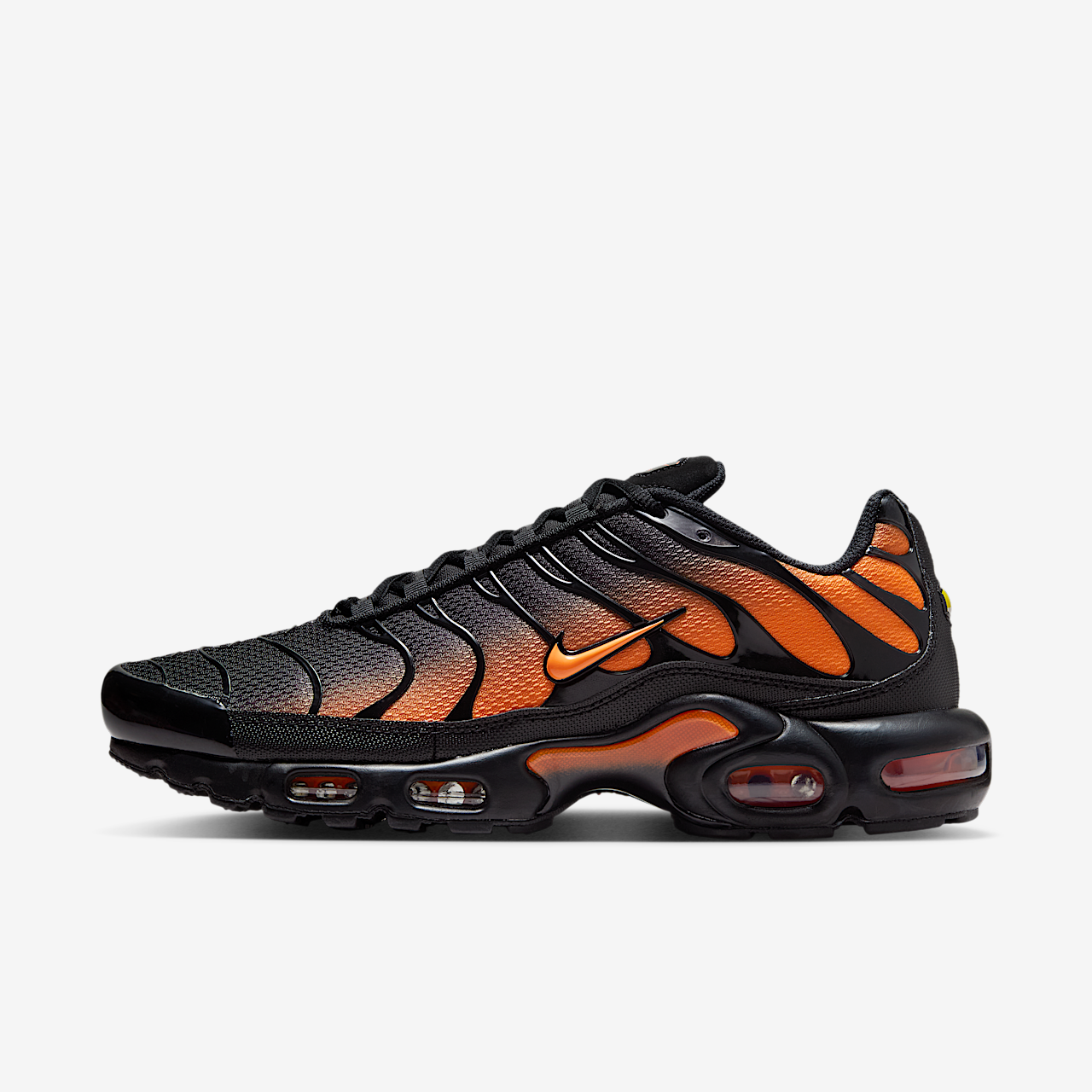 Nike Air Max Plus sneaker Zwart/Zwart/Total Orange