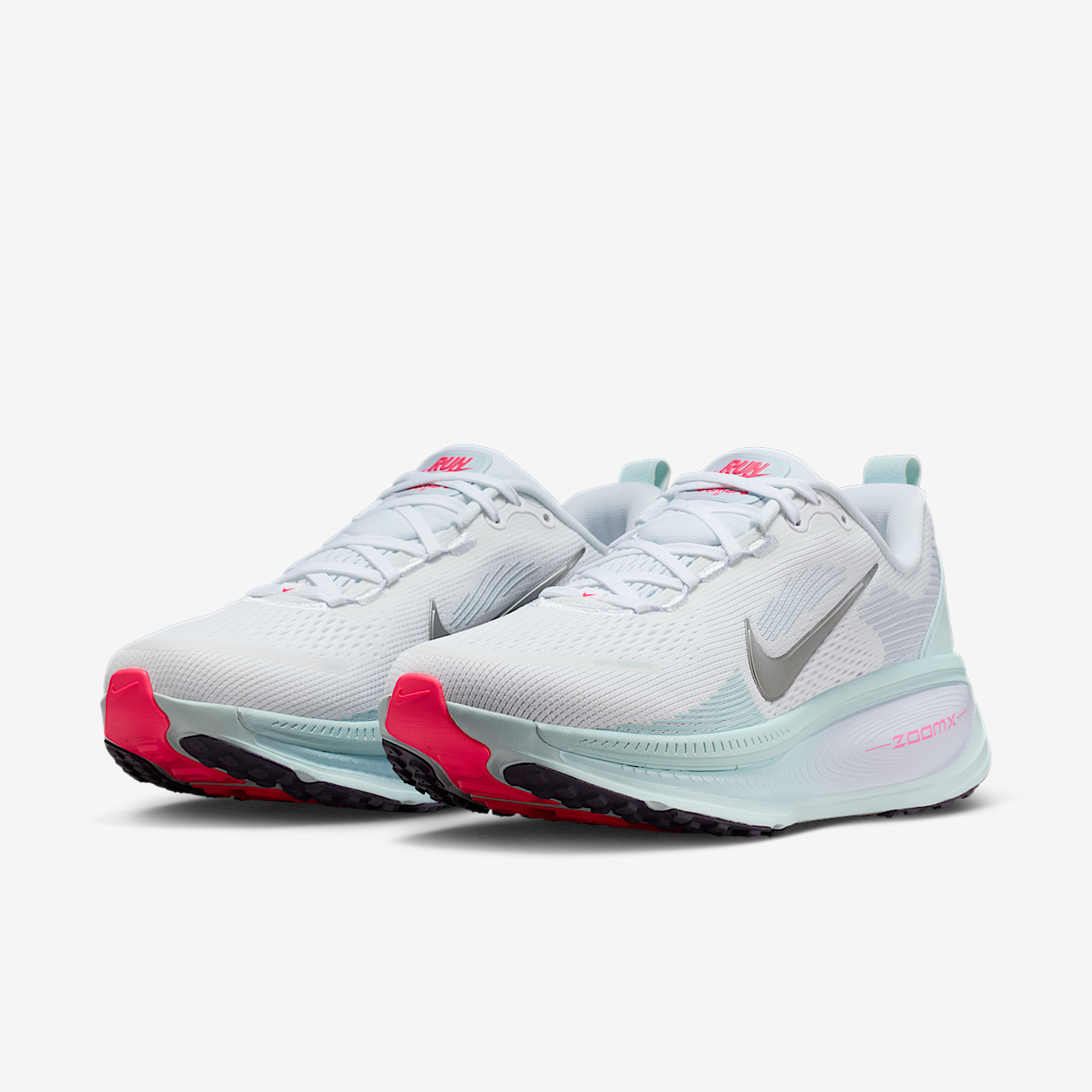 Nike Vomero sneaker Wit/Glacier Blue/Palest Purple/Metallic Silver