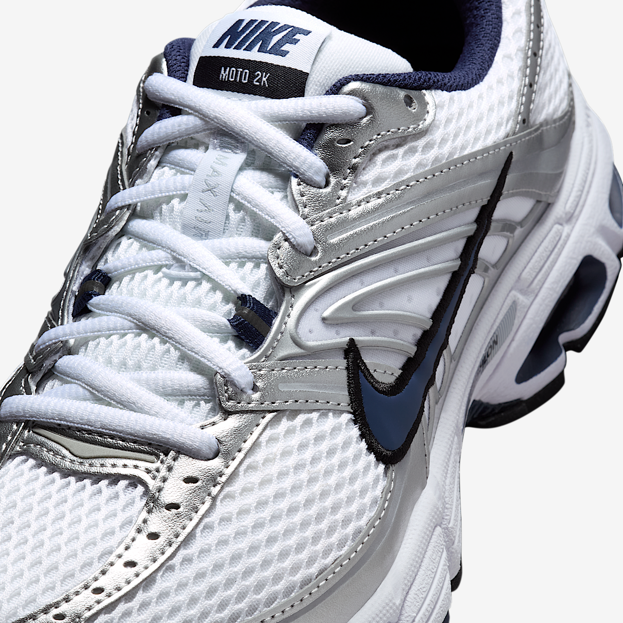 Nike Air Max sneaker Wit/Metallic Silver/Zwart/Midnight Navy