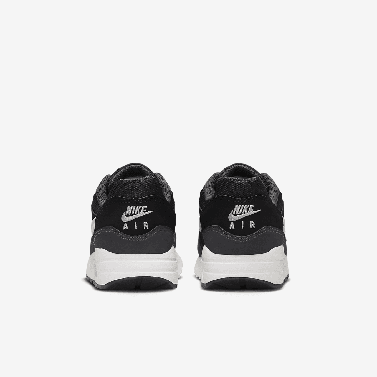 Nike Air Max 1 sneaker Zwart/Anthracite/Metallic Silver/Wit