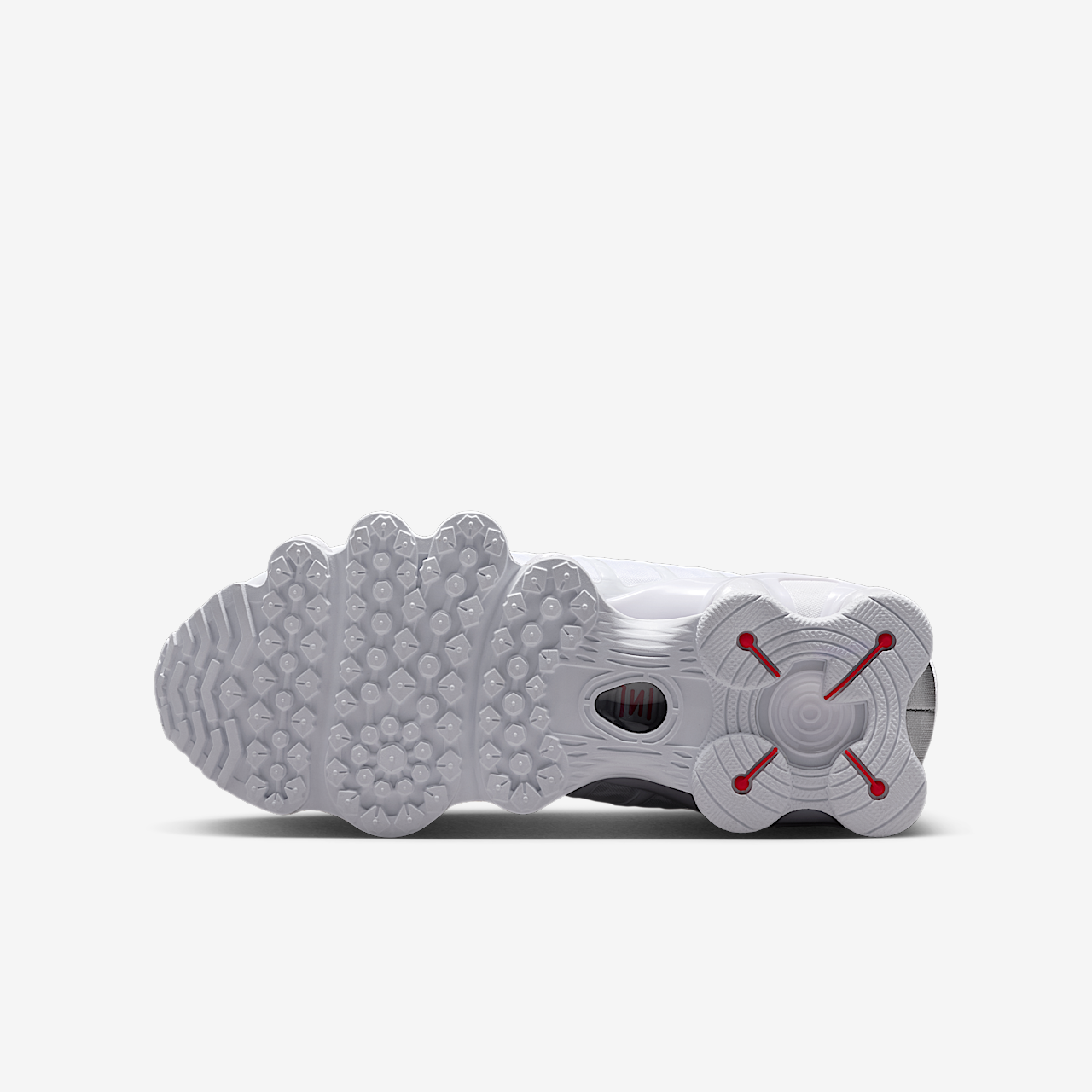 Nike Nike Shox sneaker Wit/Metallic Silver/Max Orange/Wit