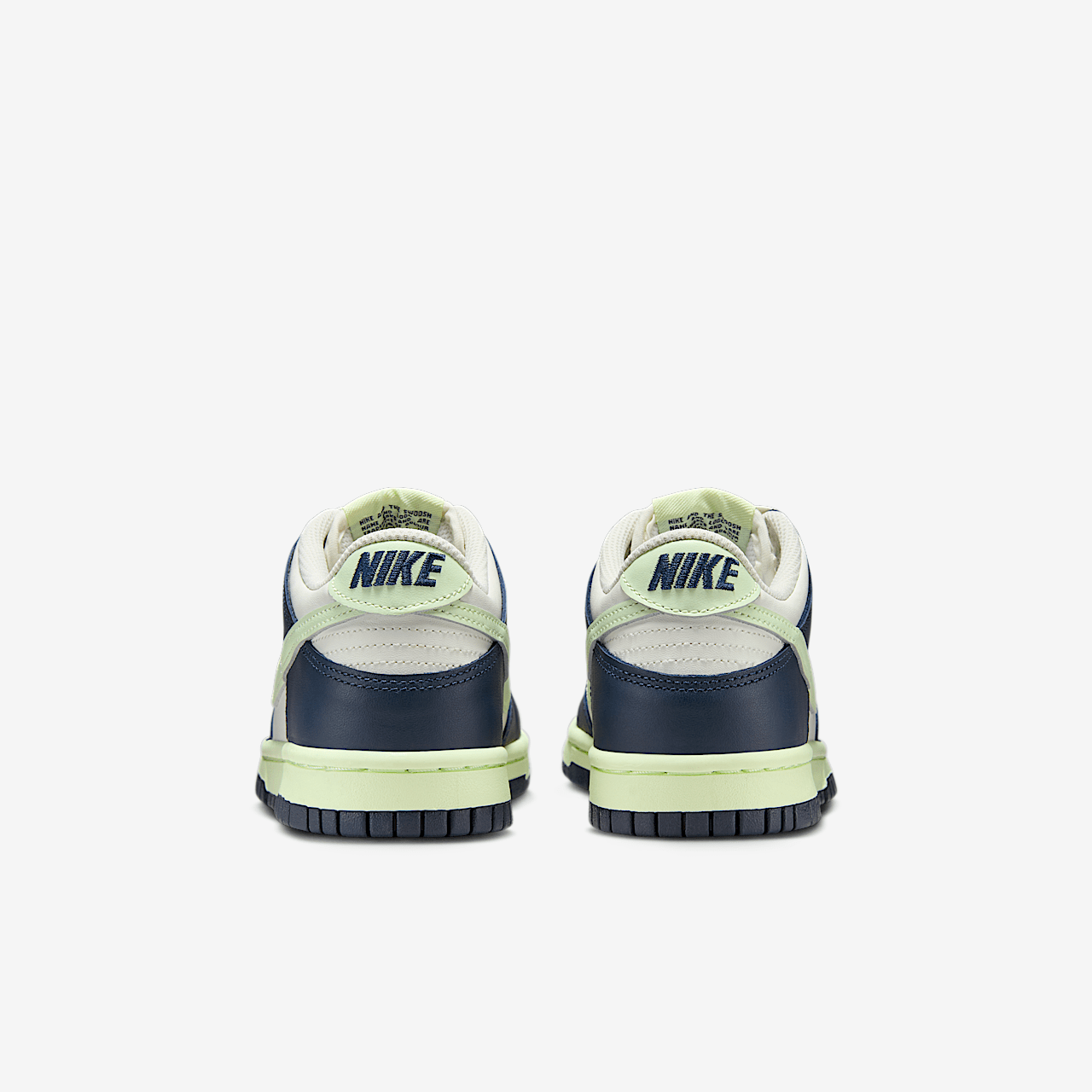 Nike Dunk Low sneaker Sail/Midnight Navy/Volt Tint/Volt Tint