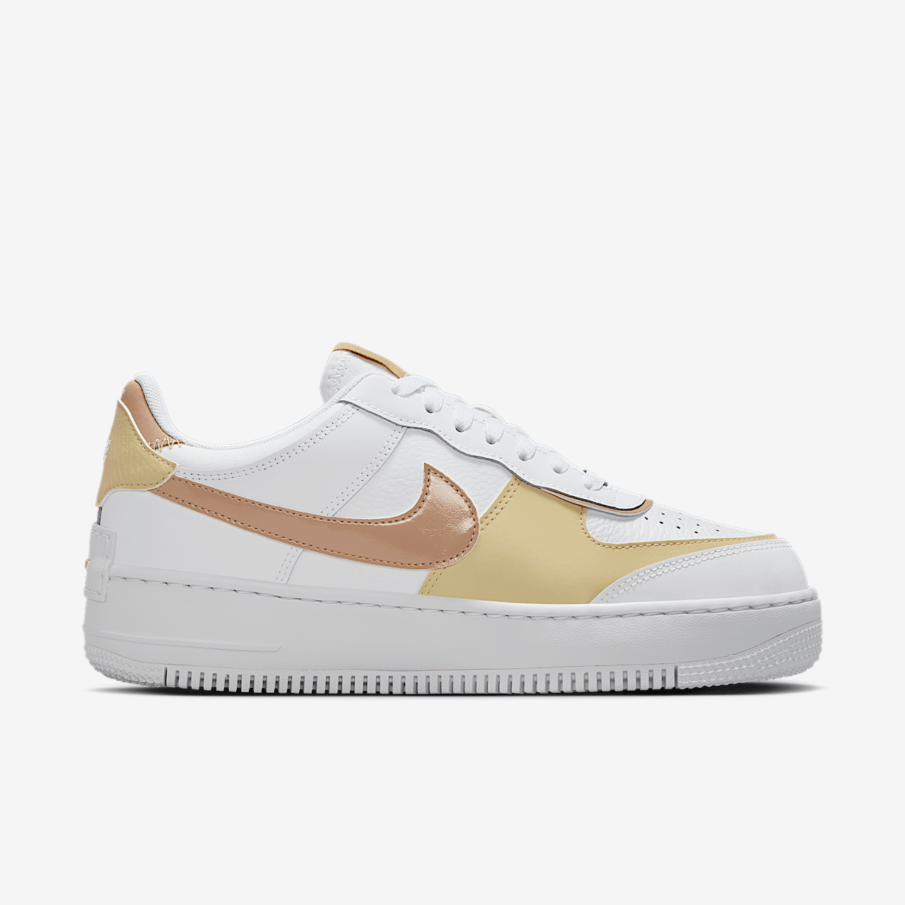 Nike Air Force 1 sneaker Wit/Team Gold/Wit/Hemp