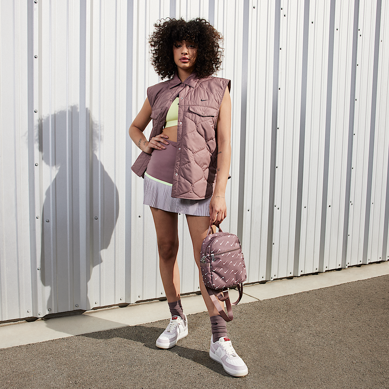 Nike Air Force 1 sneaker Sail/Sail/Platinum Violet/Sail