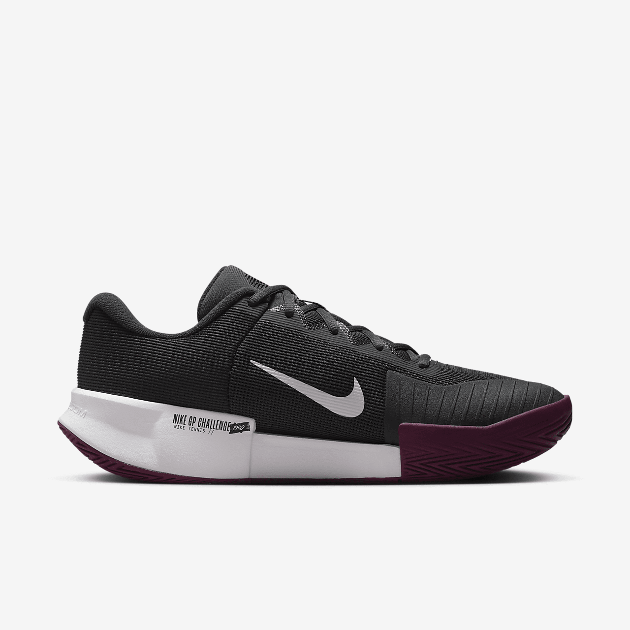 Nike  sneaker Dark Smoke Grey/Zwart/Photon Dust/Sangria