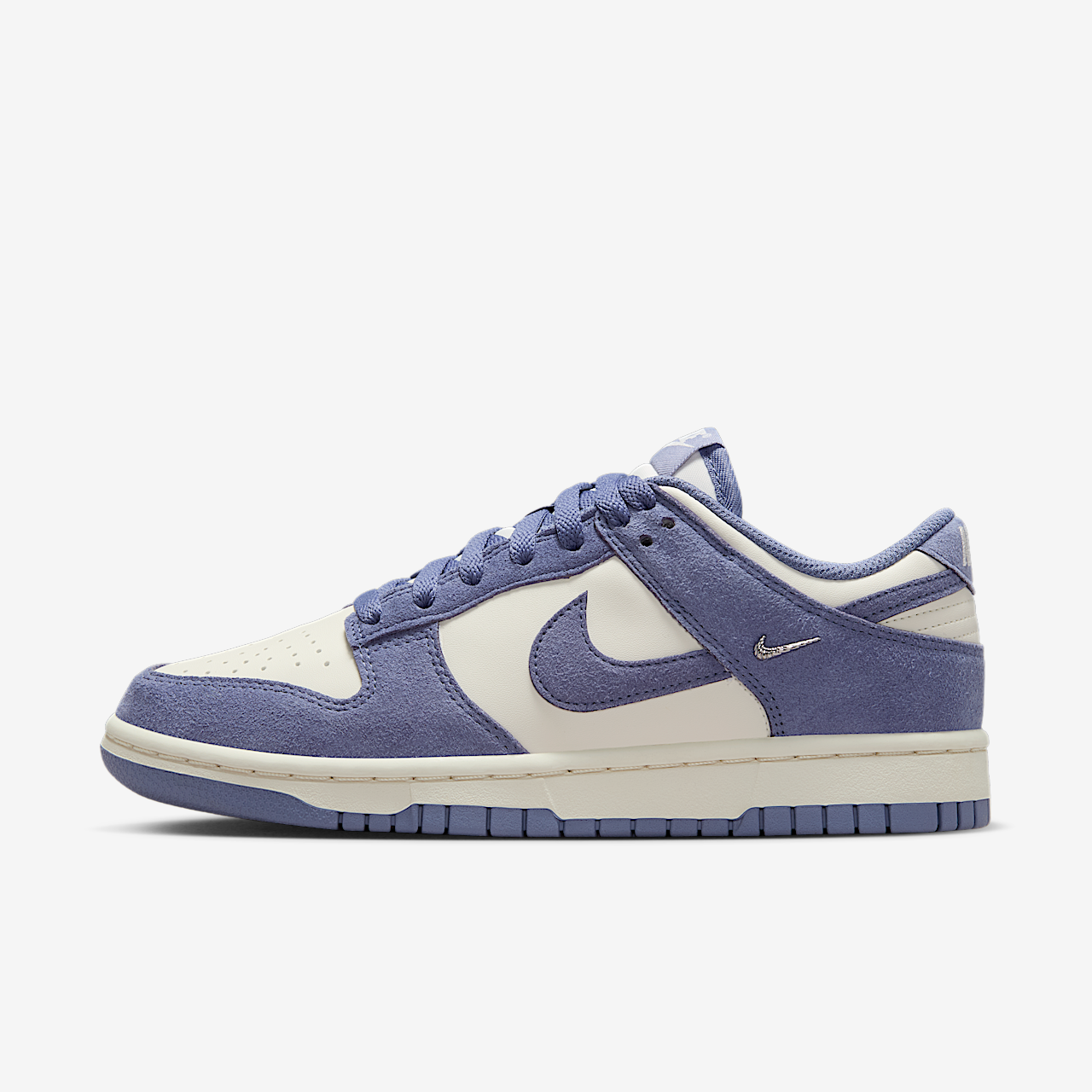 Nike Dunk Low sneaker Sail/Metallic Silver/World Indigo