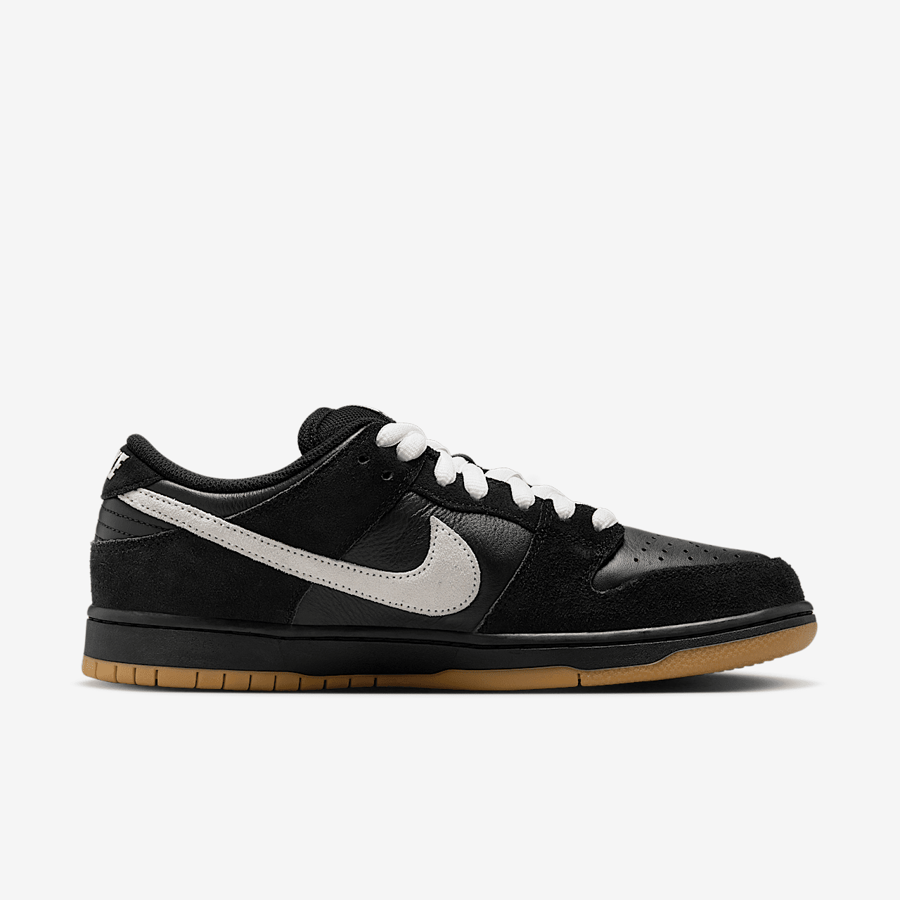 Nike Dunk Low sneaker Zwart/Zwart/Gum Light Brown/Wit