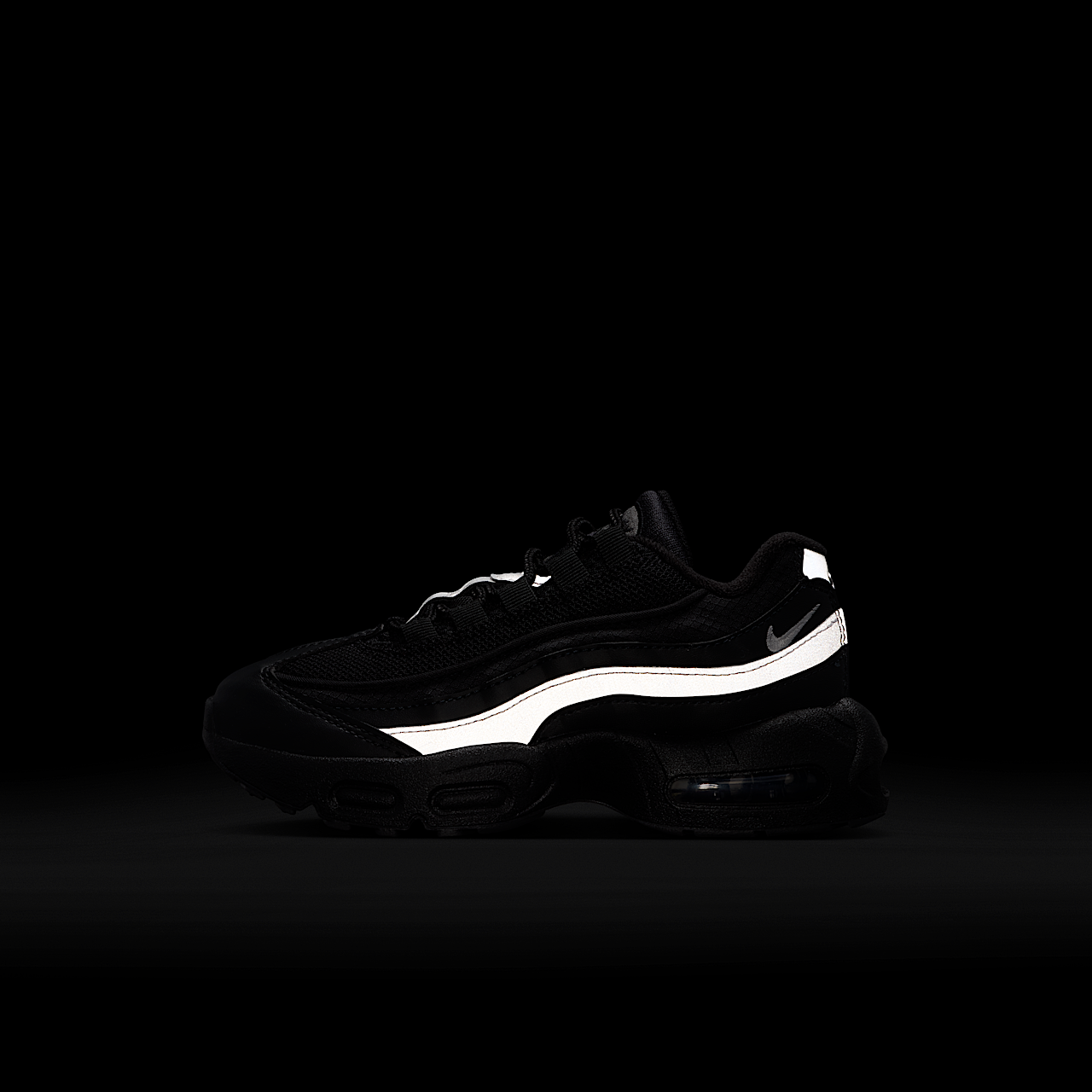 Nike Air Max 95 sneaker Zwart/Zwart/Wit/Metallic Silver