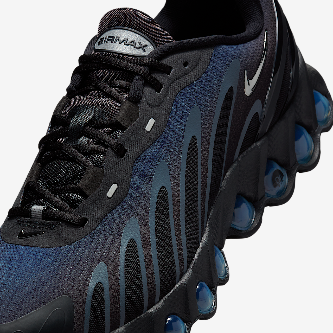 Nike Air Max DN sneaker Zwart/Thunder Blue/Wolf Grey/Metallic Silver