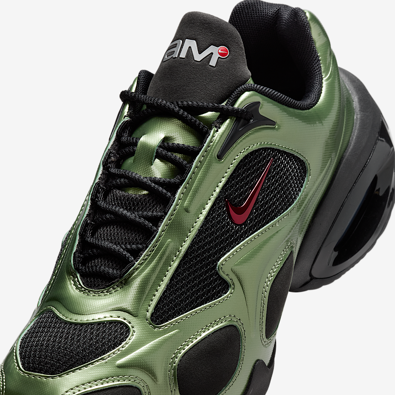 Nike Air Max sneaker Zwart/Oil Green/Metallic Silver/University Red