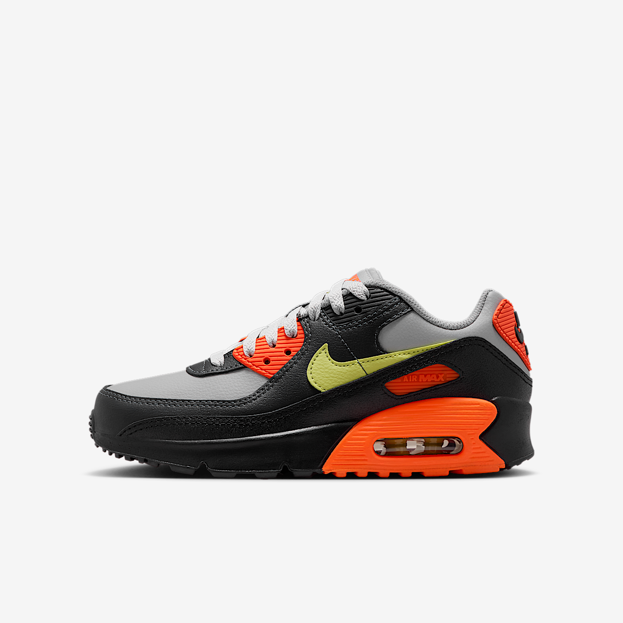 Nike Air max 90 sneaker Light Smoke Grey/Hyper Crimson/Zwart/Limelight