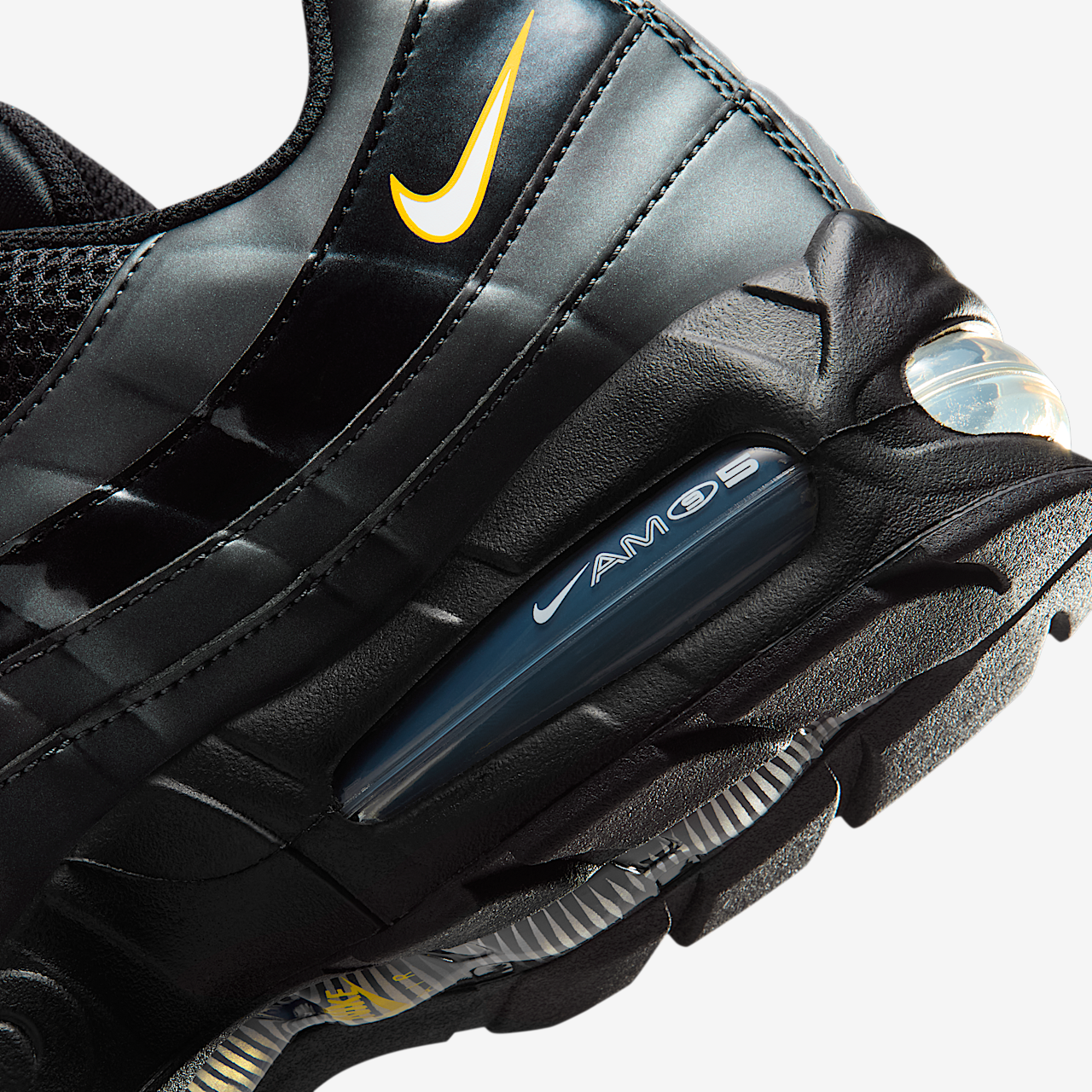 Nike Air Max sneaker Zwart/University Gold/Metallic Silver/Wit