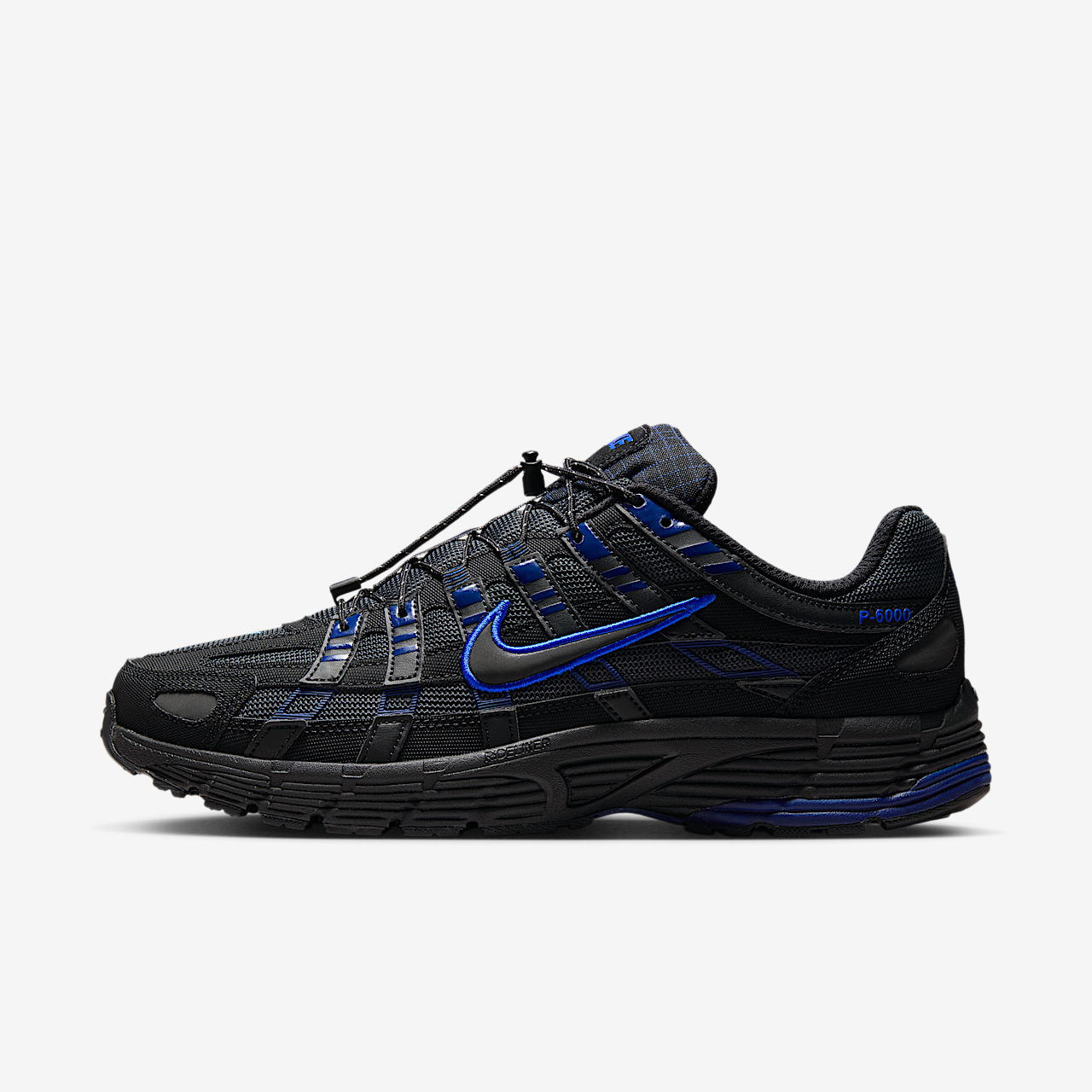 Nike P-6000 sneaker Zwart/Anthracite/Blue Void/Racer Blue