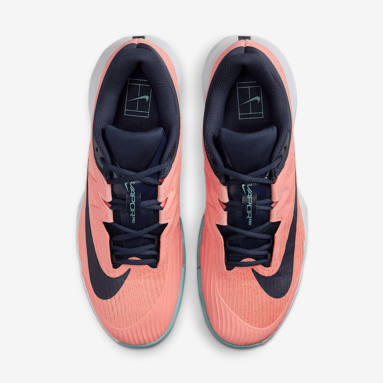 Nike  sneaker Apricot Agate/Wit/Denim Turquoise/Obsidian
