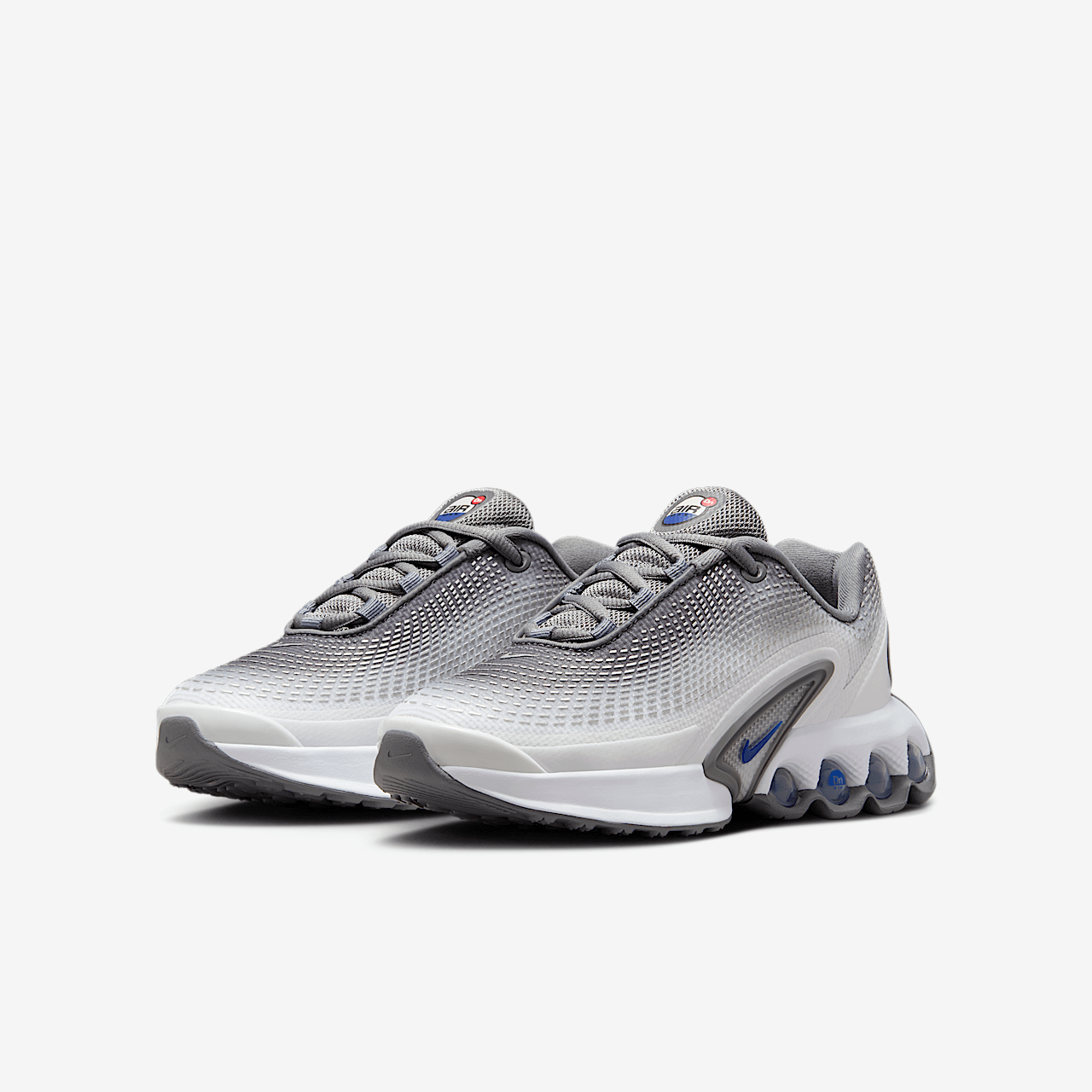 Nike Air Max DN sneaker Wit/Metallic Silver/Platinum Tint/Deep Royal Blue