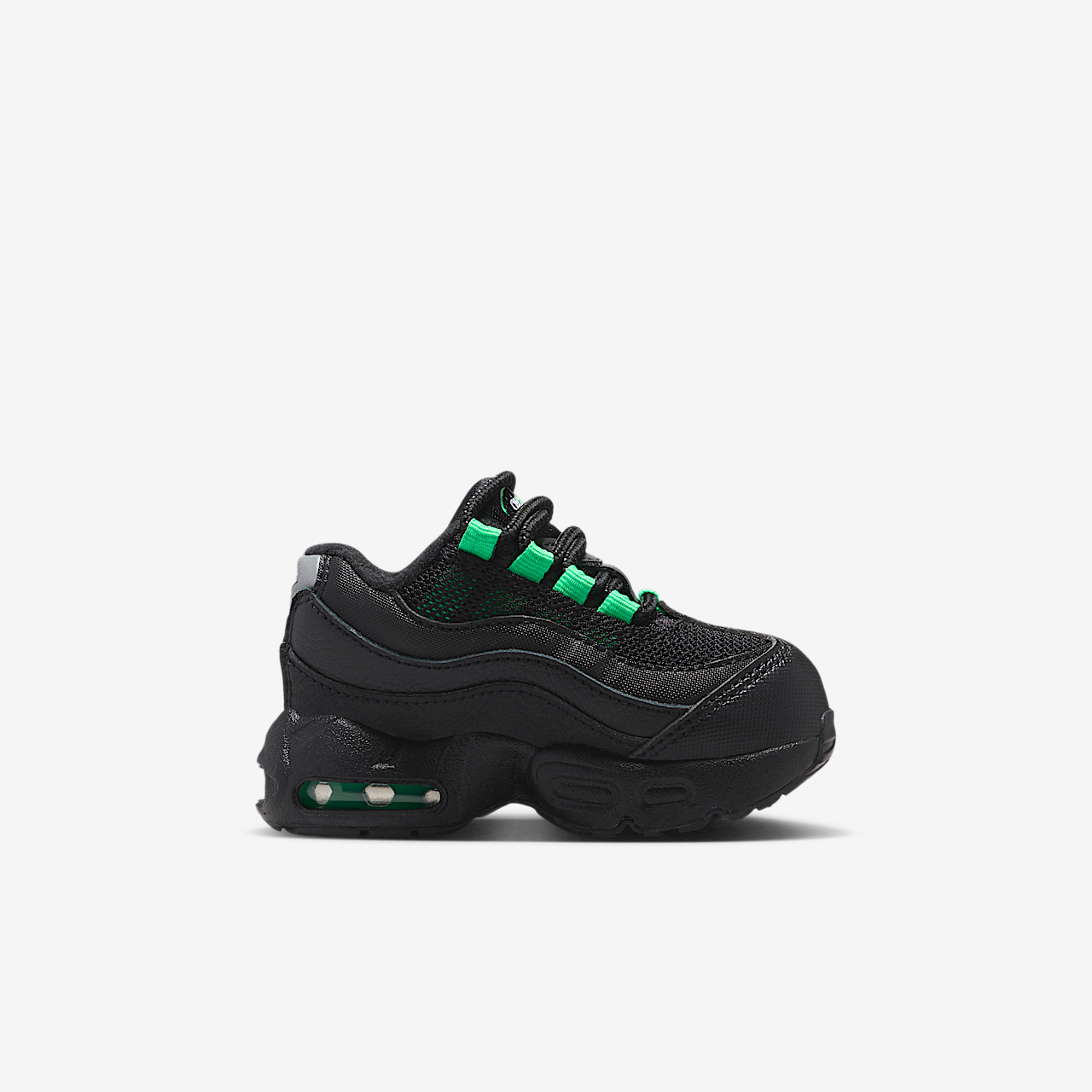 Nike Air Max 95 sneaker Zwart/Zwart/Pearl Grey/Green Shock