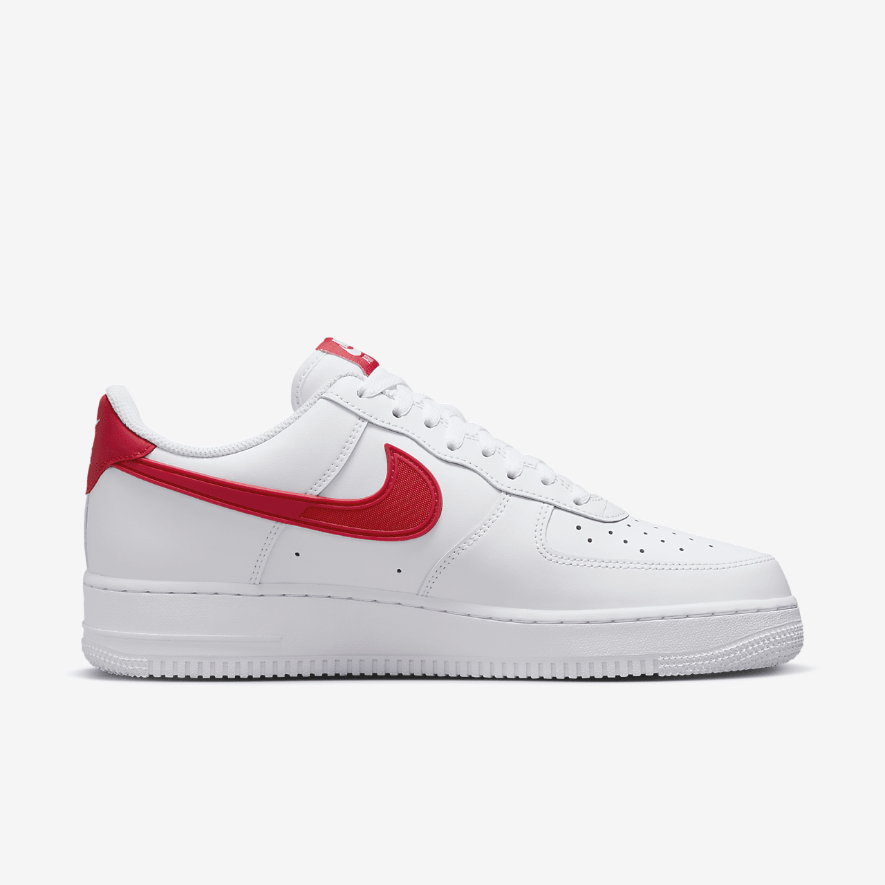 Nike Air Force 1 sneaker Wit/Zwart/Fire Red