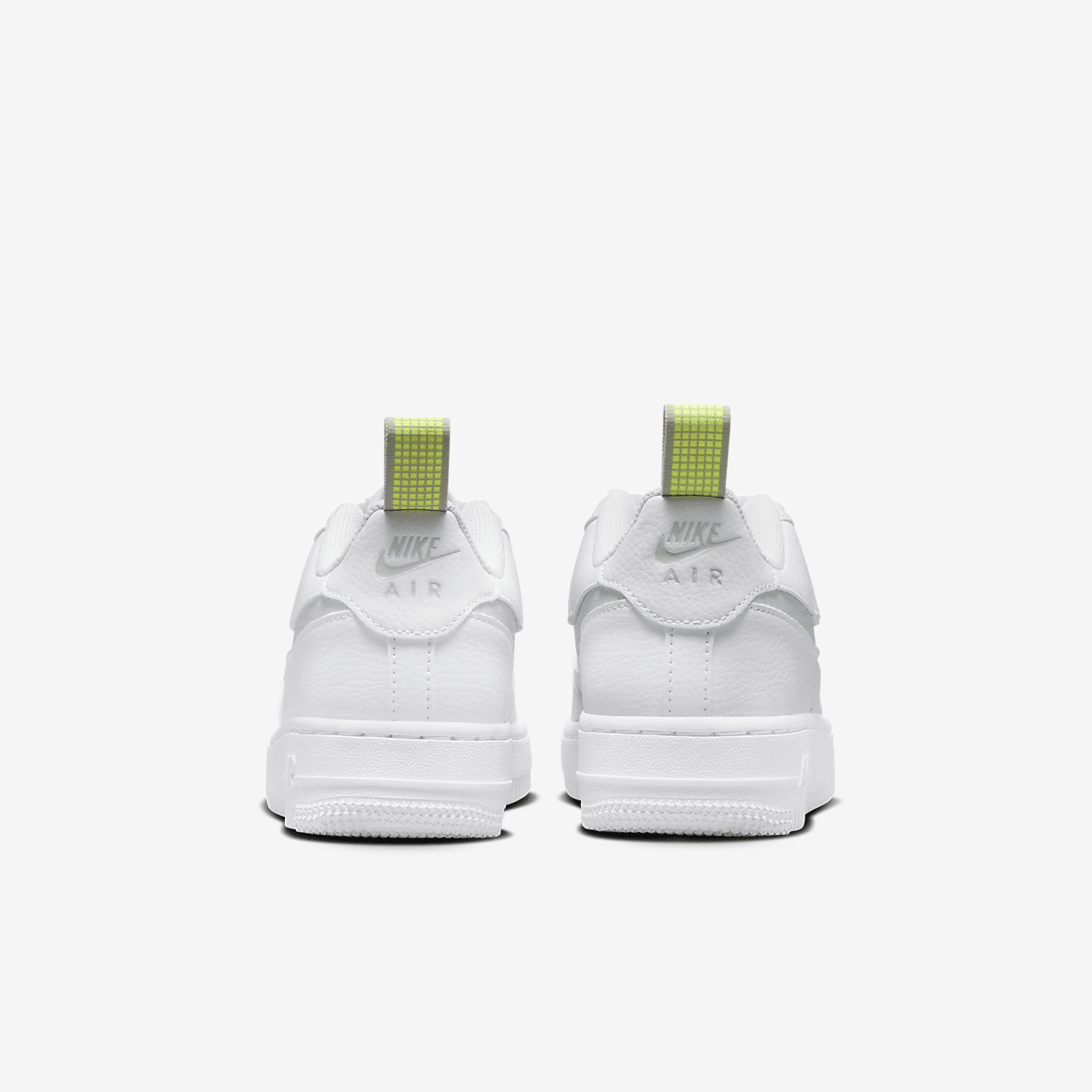Nike Air Force 1 sneaker Wit/Volt/Light Silver