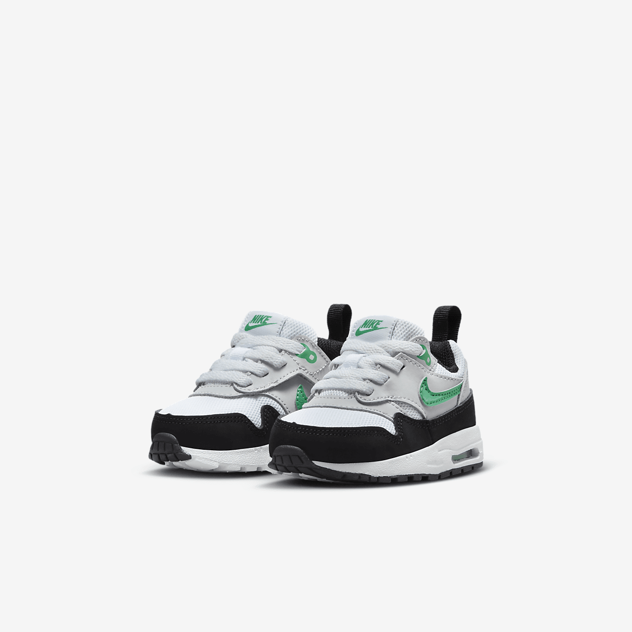 Nike Air Max 1 sneaker Wit/Pure Platinum/Zwart/Stadium Green