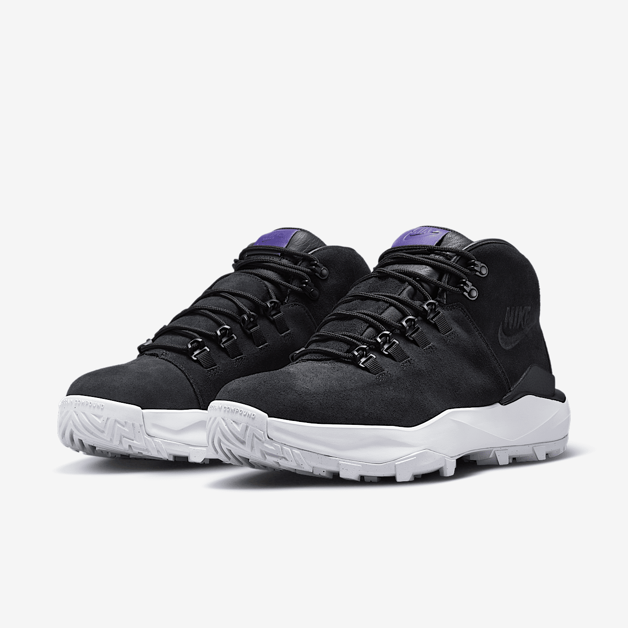 Nike  sneaker Zwart/Wit/Zwart/Court Purple