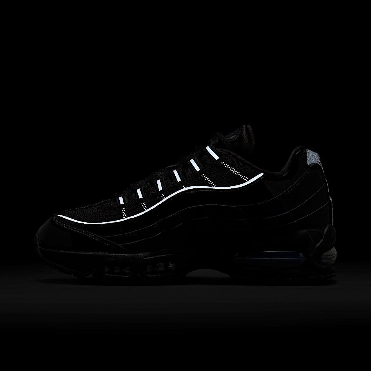 Nike Air Max sneaker Zwart/Reflect Silver/Wit/Metallic Silver