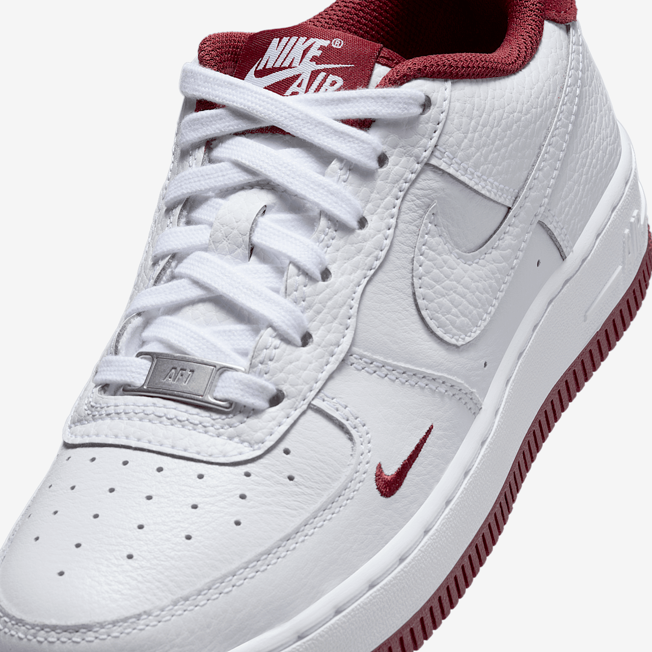 Nike Air Force 1 sneaker Wit/Team Red/Wit