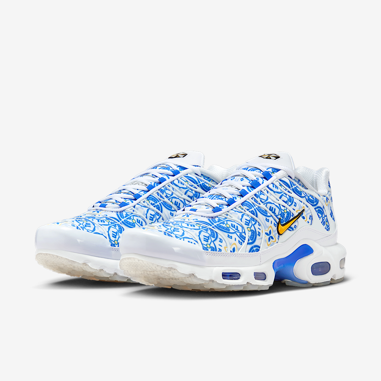 Nike Air Max Plus sneaker Wit/Zwart/Game Royal/Varsity Maize