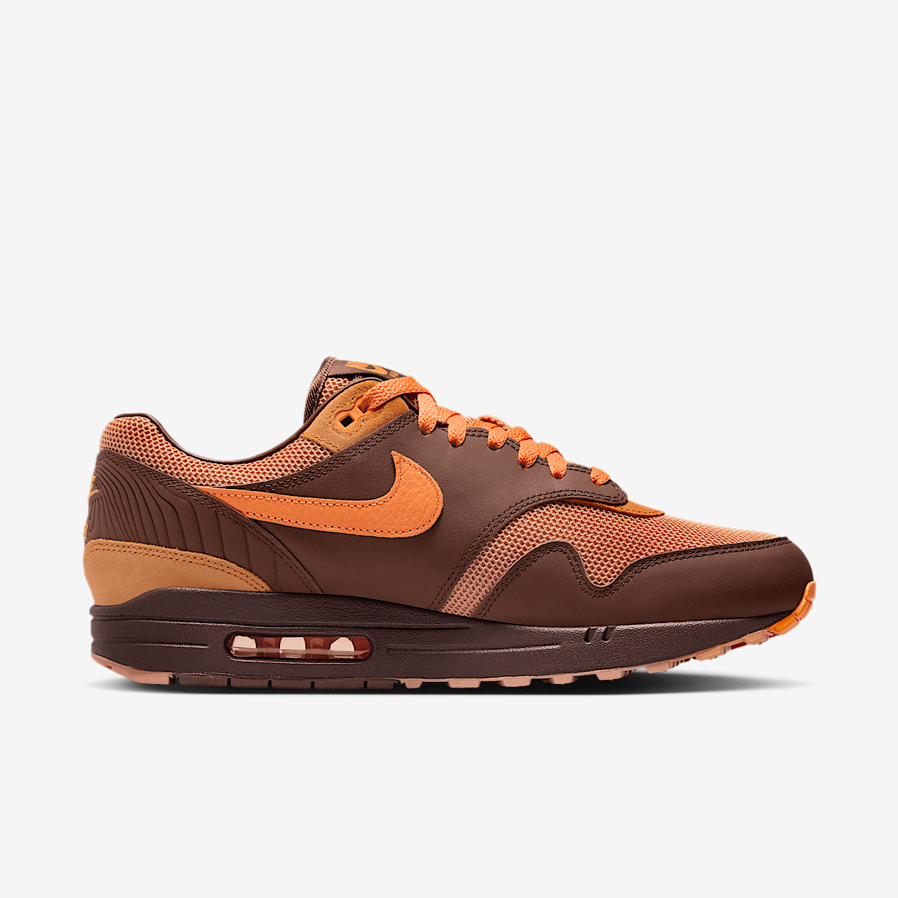 Nike Air Max 1 sneaker Cacao Wow/Amber Brown/Monarch/Bright Mandarin