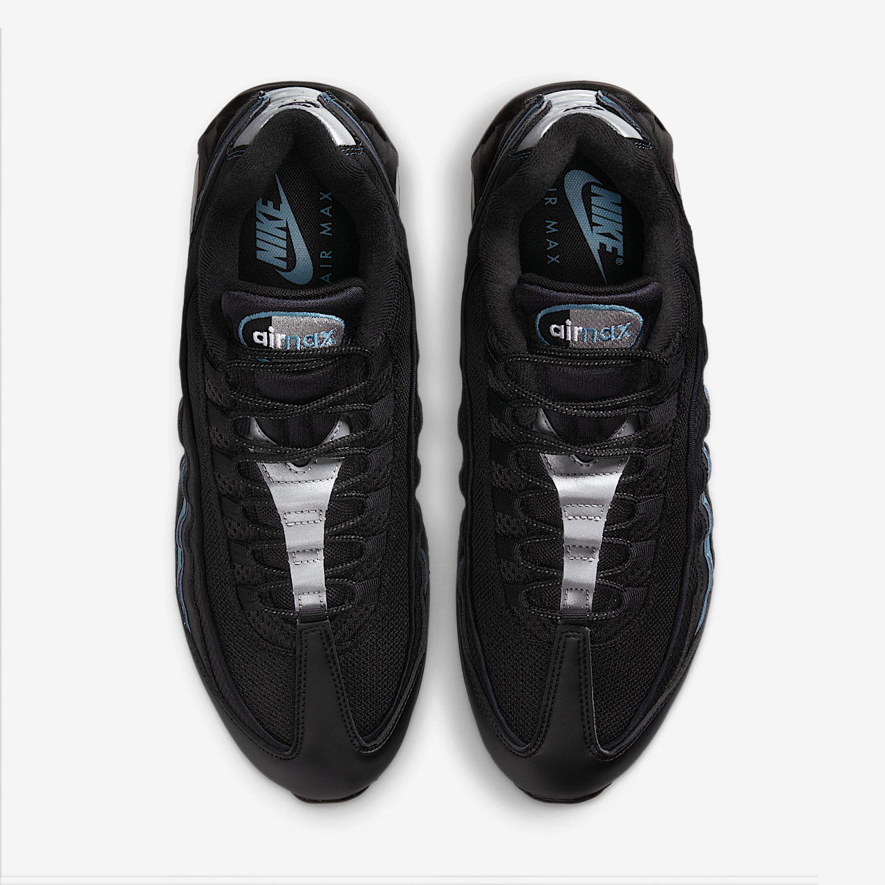 Nike Air Max sneaker Smokey Blue/Zwart/Metallic Silver/Zwart