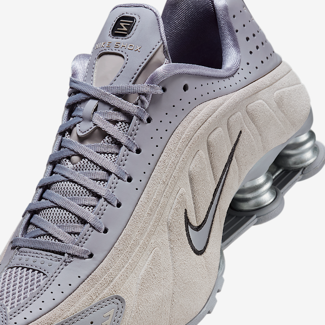 Nike Nike Shox sneaker Cement Grey/College Grey/Metallic Silver/Zwart