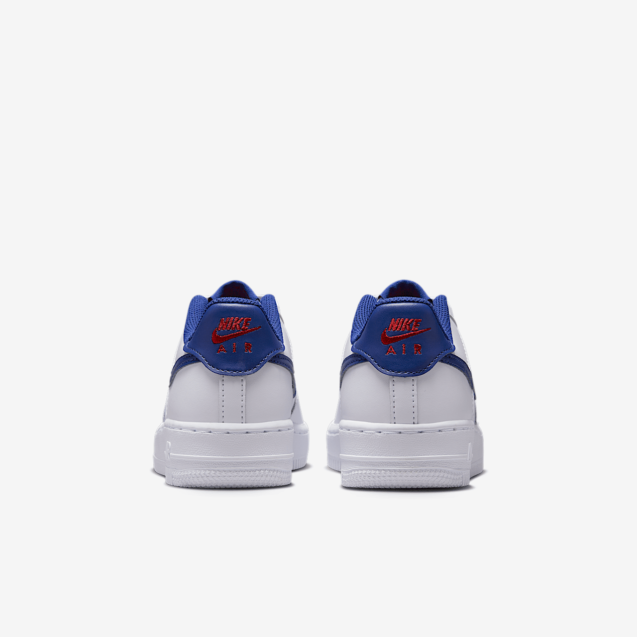 Nike Air Force 1 sneaker Wit/University Red/Deep Royal Blue