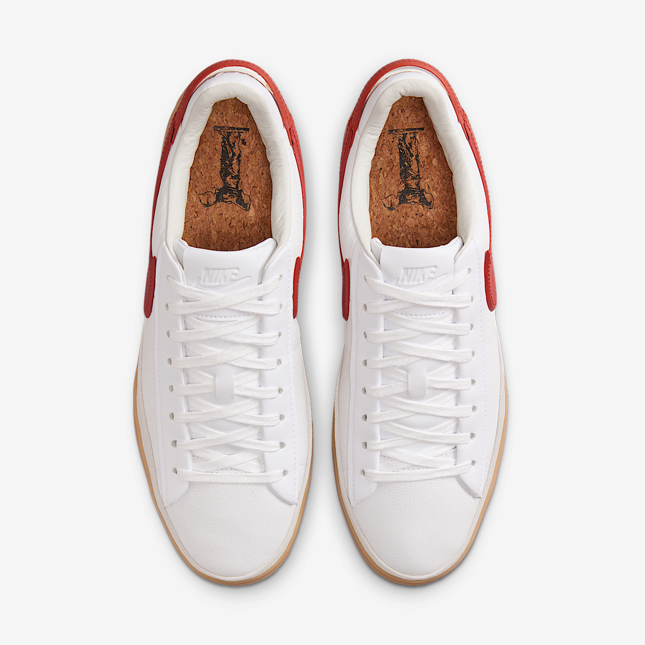 Nike Blazer sneaker Wit/Summit White/Gum Yellow/Dragon Red