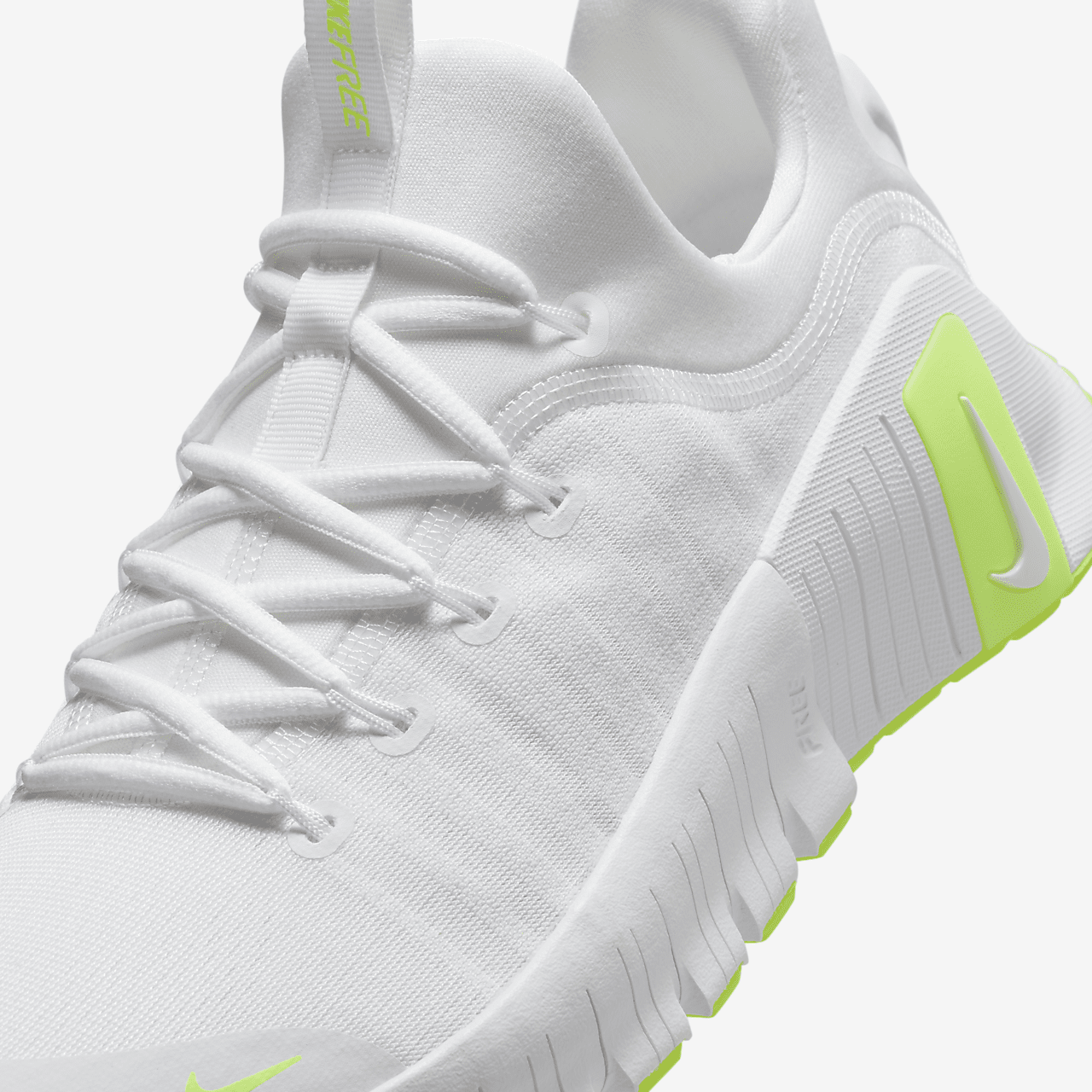 Nike Free sneaker Wit/Wit/Volt