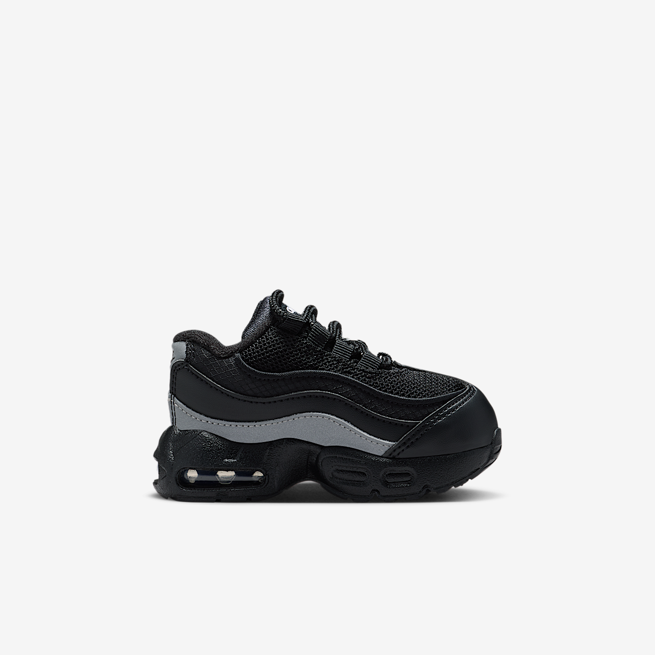 Nike Air Max 95 sneaker Zwart/Zwart/Wit/Metallic Silver