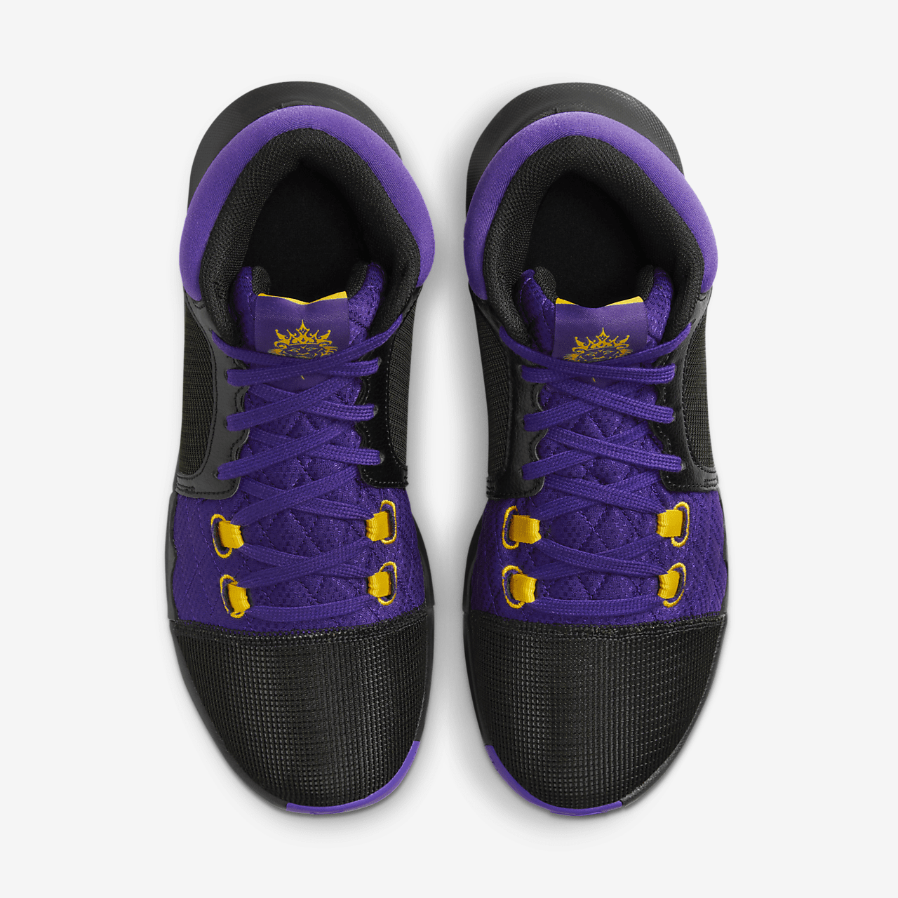 Nike LeBron sneaker Zwart/Field Purple/University Gold