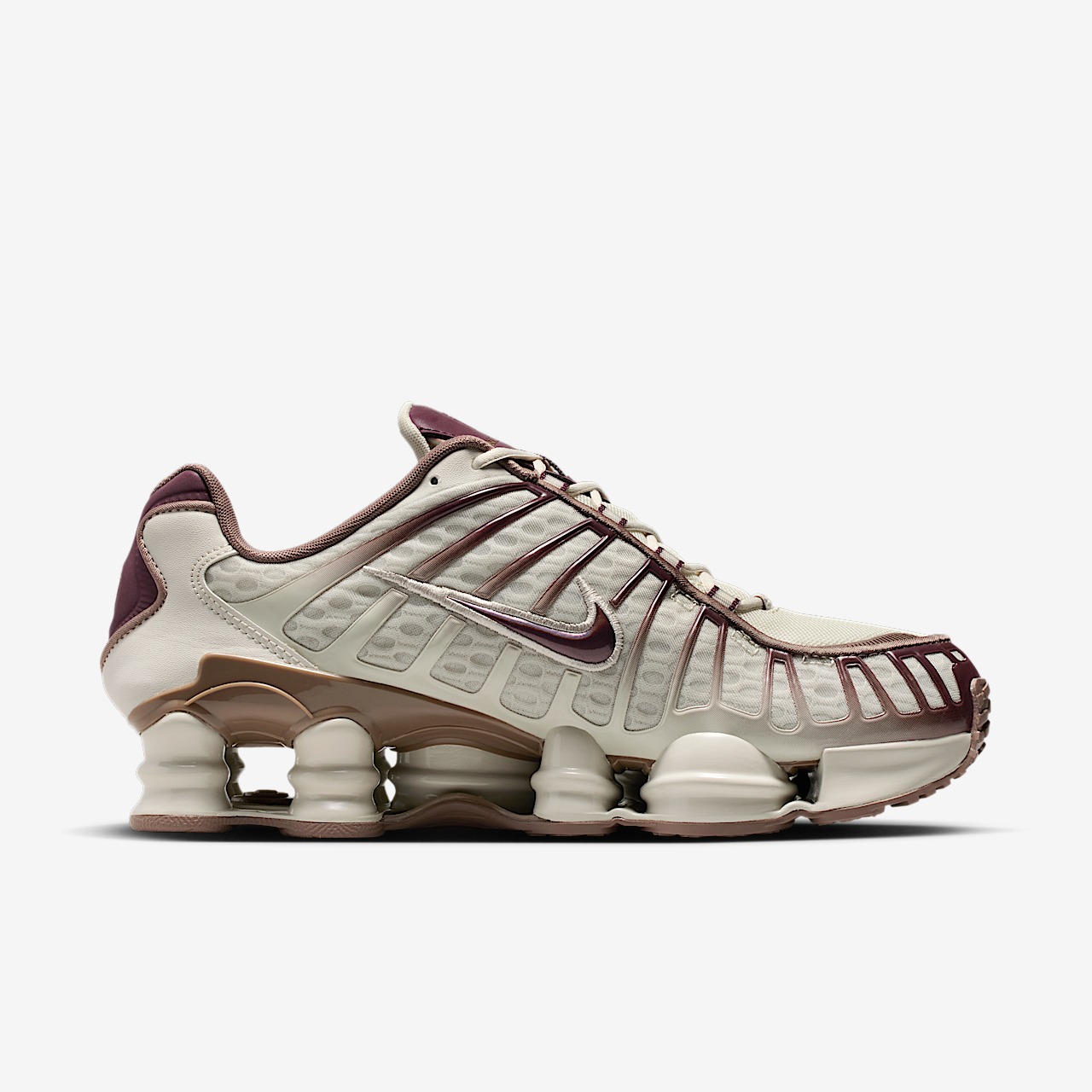 Nike Nike Shox sneaker Light Bone/Mink Brown/Burgundy Crush