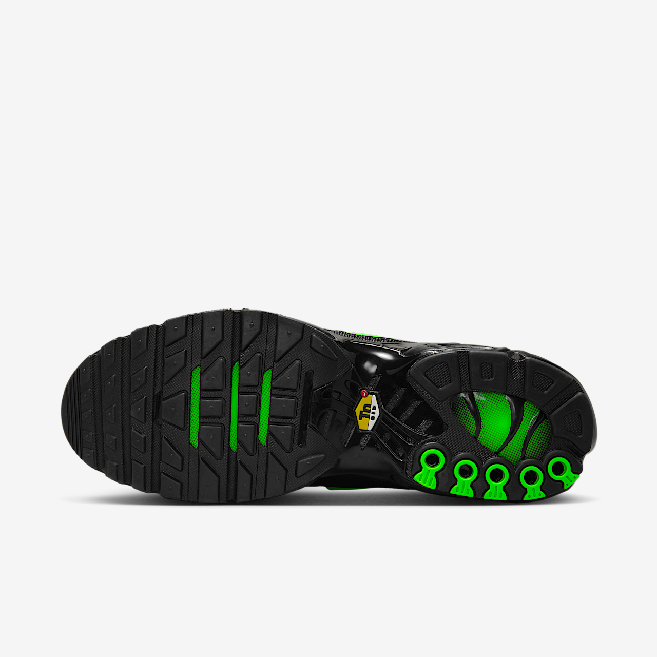 Nike Air Max Plus sneaker Zwart/Zwart/Green Strike