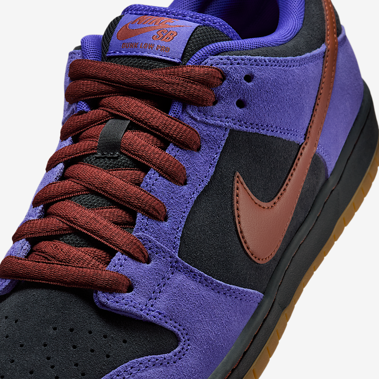 Nike Dunk Low sneaker Persian Violet/Off Noir/Gum Medium Brown/Cinnamon
