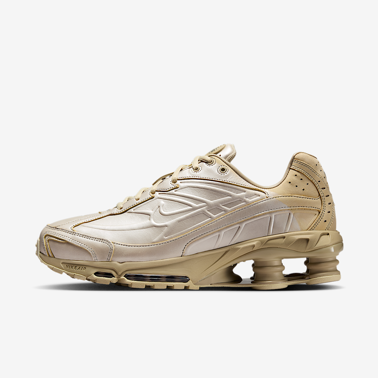 Nike Nike Shox sneaker Metallic Silver/Desert Khaki/Khaki/Light Khaki
