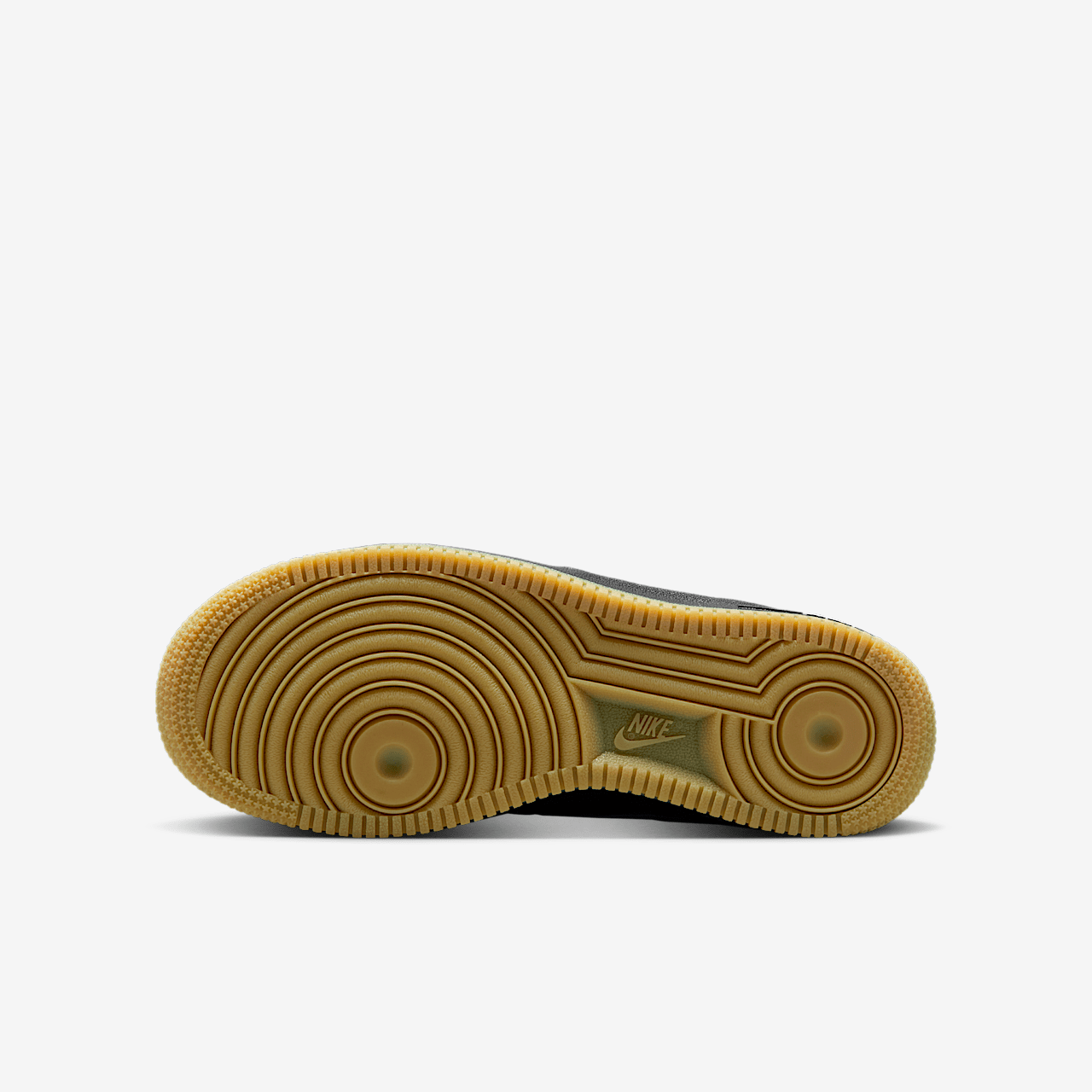 Nike Air Force 1 sneaker Zwart/Gum Light Brown/Wit