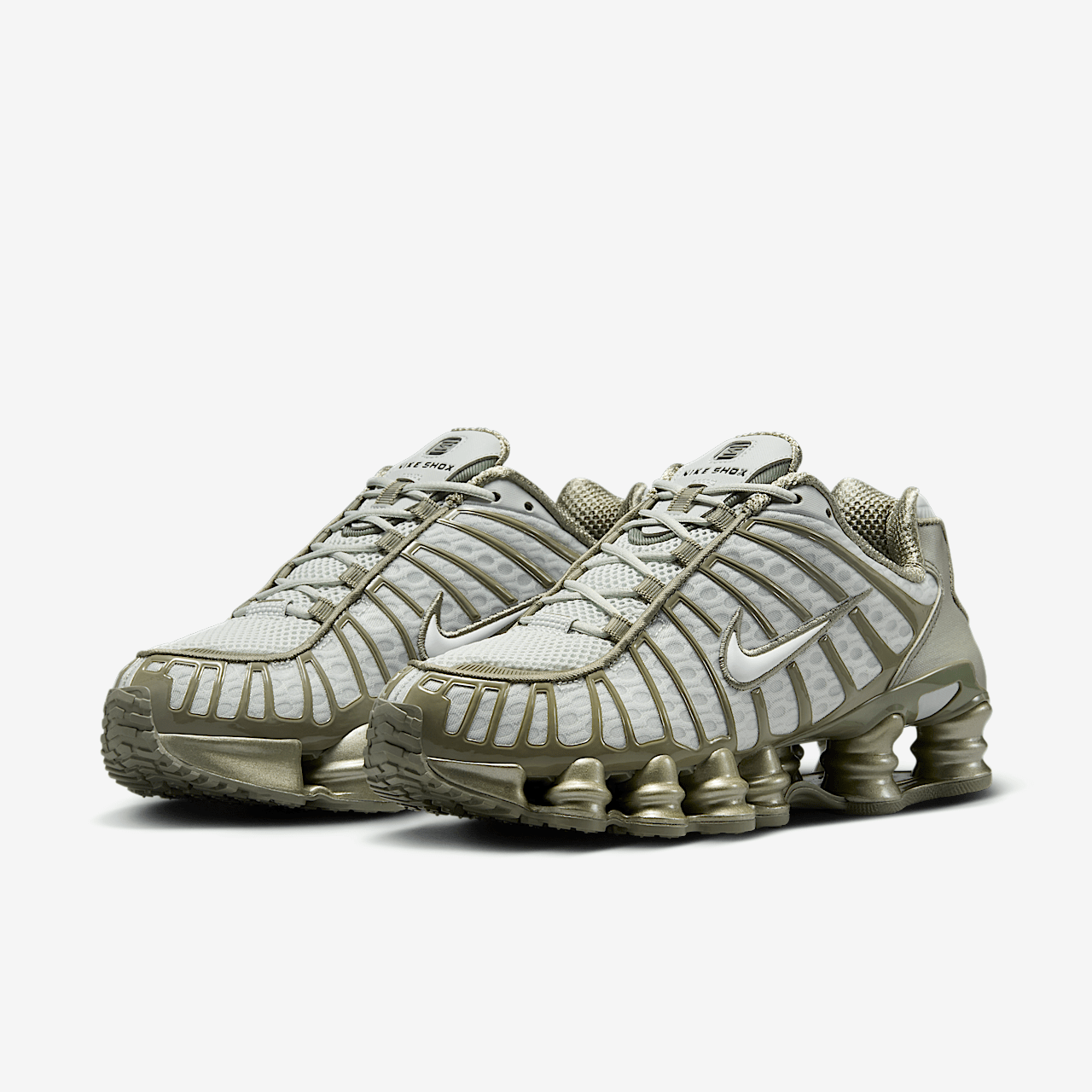 Nike Shox sneaker Light Silver/Light Army/Wit