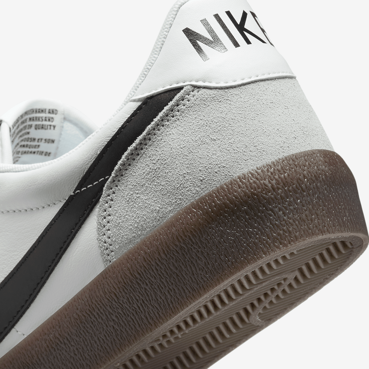 Nike  sneaker Wit/Light Silver/Gum Dark Brown/Zwart