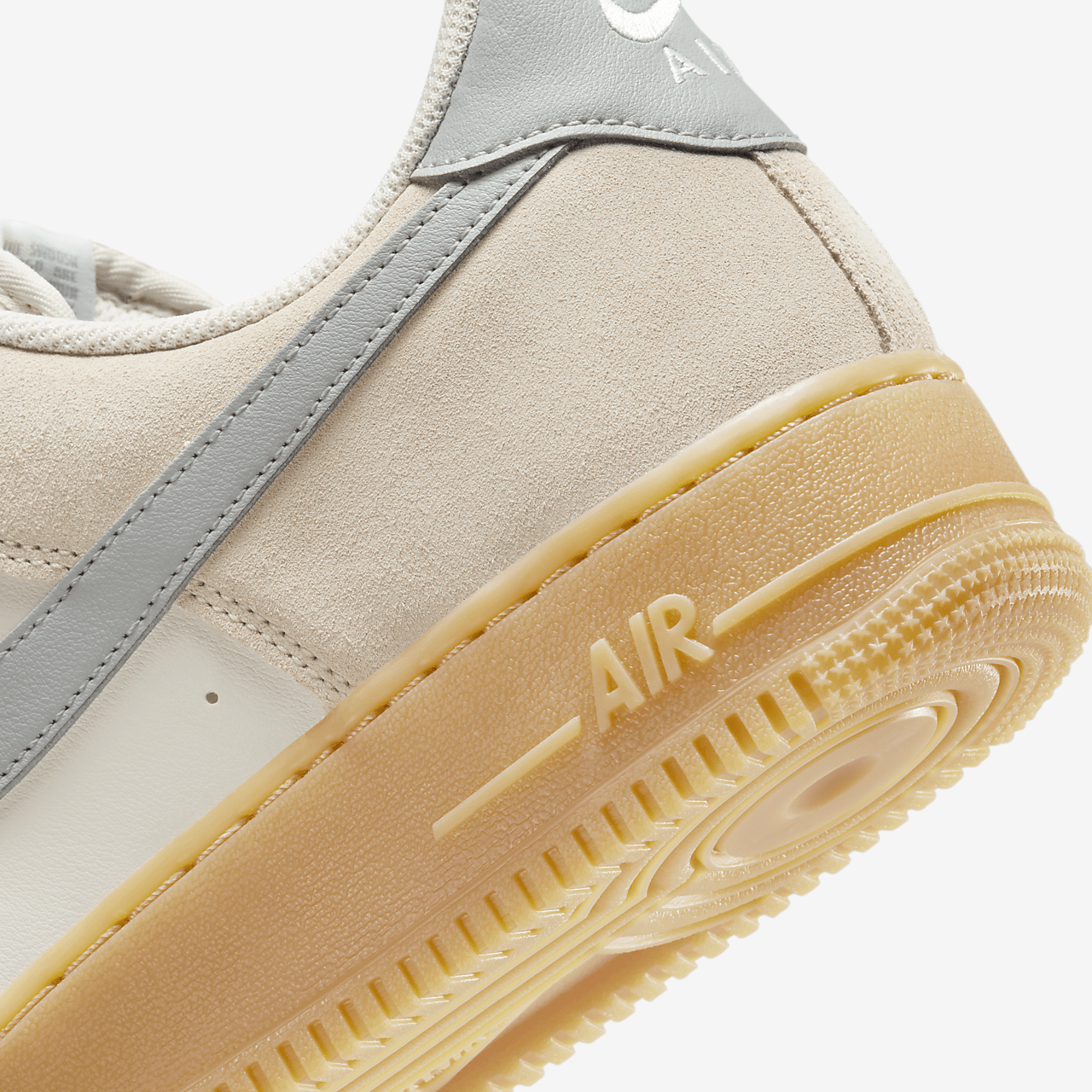 Nike Air Force 1 sneaker Phantom/Gum Yellow/Summit White/Light Smoke Grey
