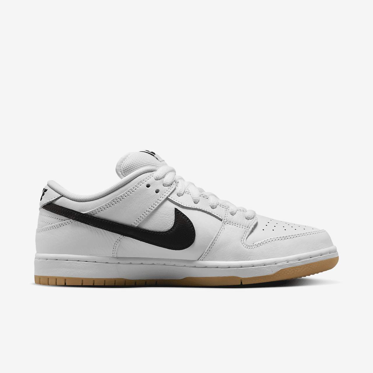 Nike Dunk Low sneaker Wit/Wit/Gum Light Brown/Zwart